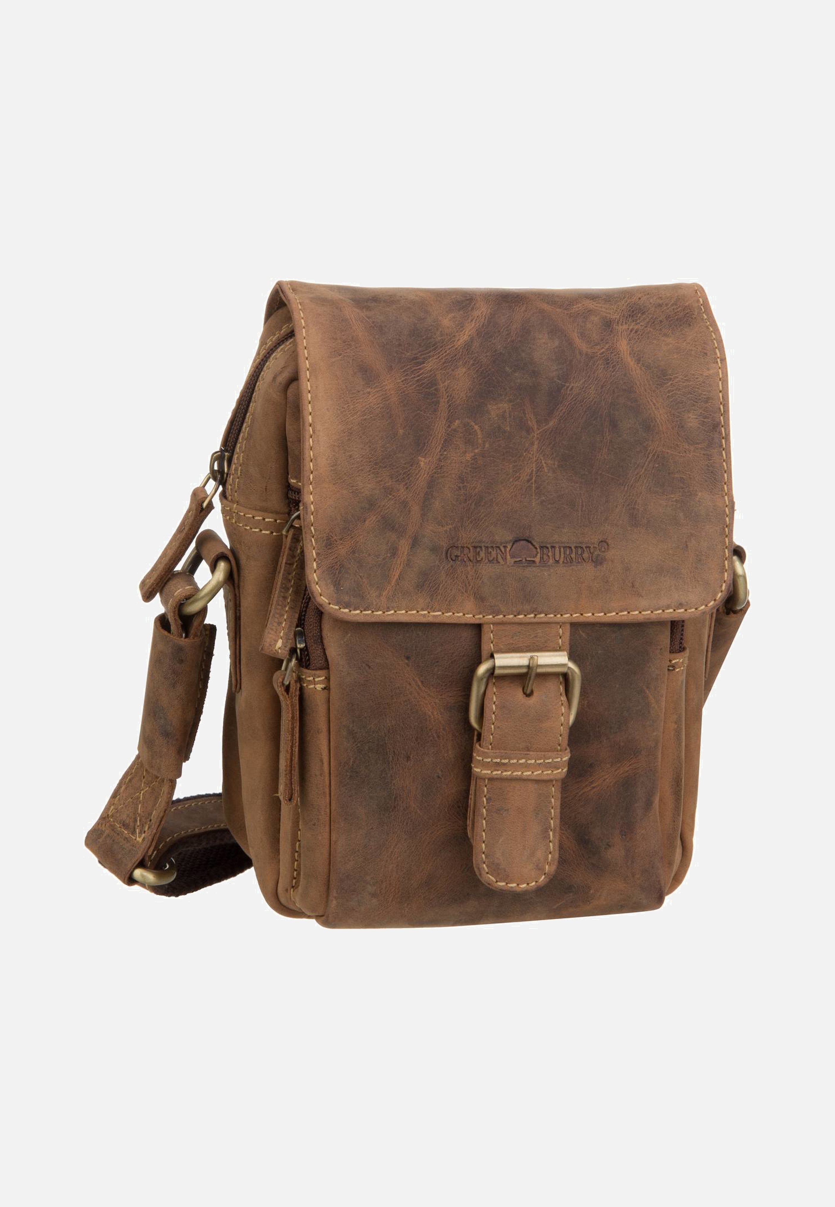 Greenburry Vintage 1651 Sattelbraun Umhängetasche