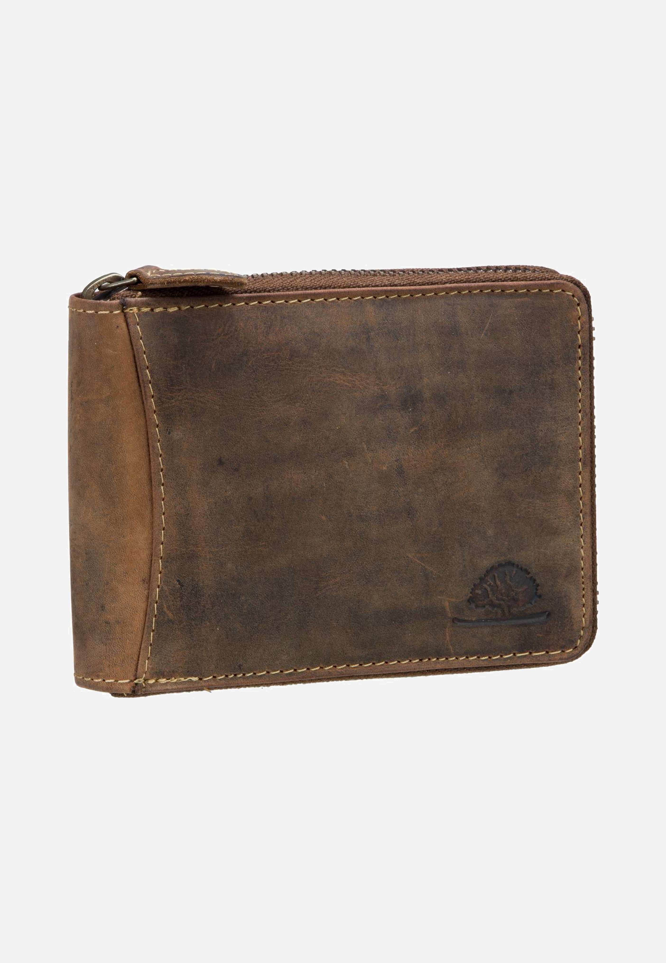 Greenburry Vintage 1666 Sattelbraun Portemonnaie