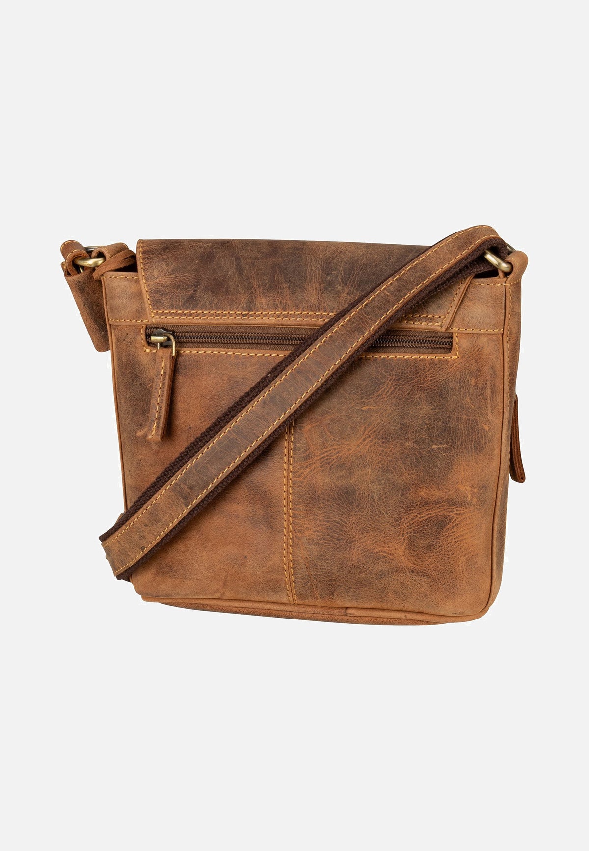 Greenburry Vintage 1727 Sattelbraun Umhängetasche