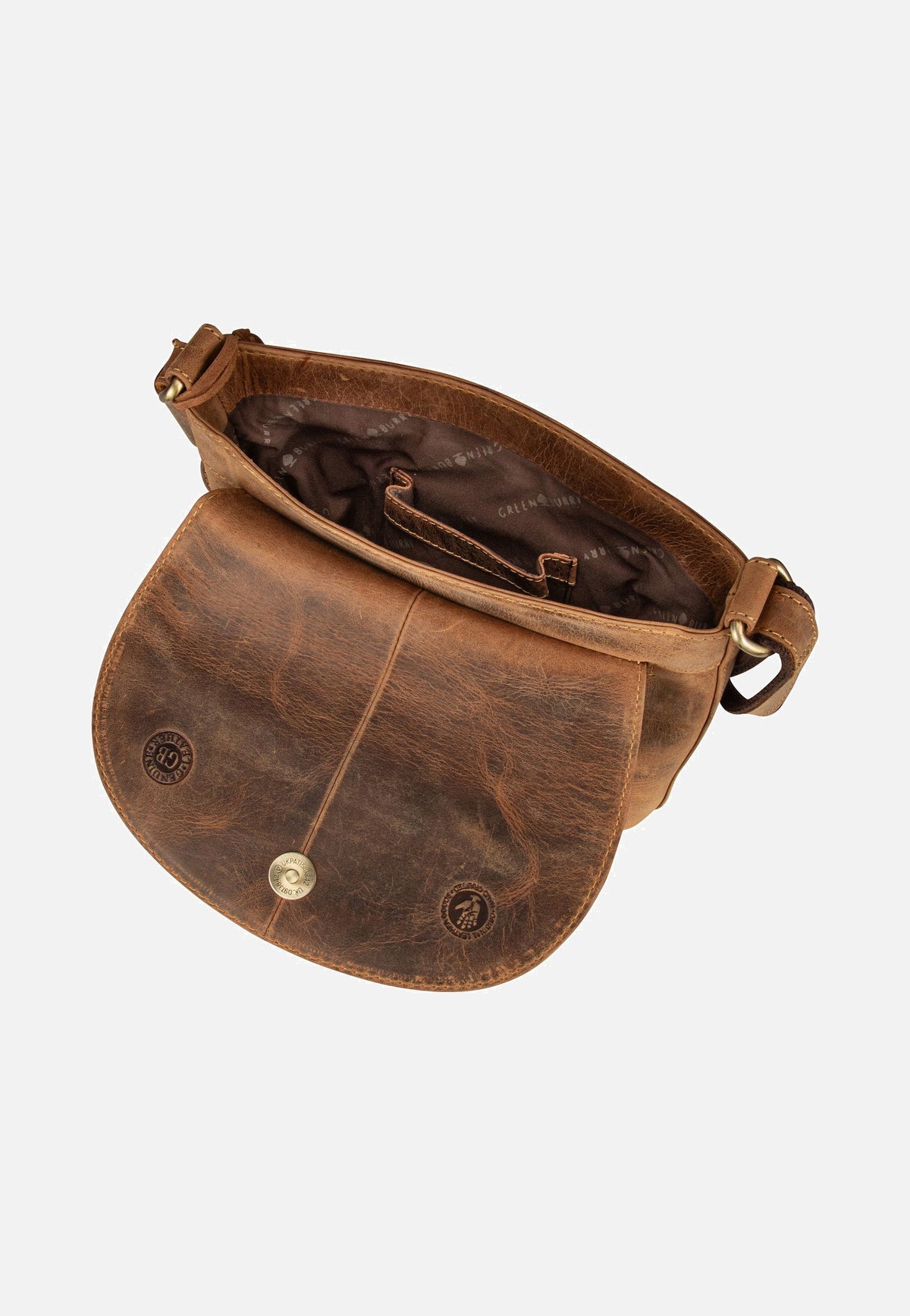 Greenburry Vintage 1727 Sattelbraun Umhängetasche