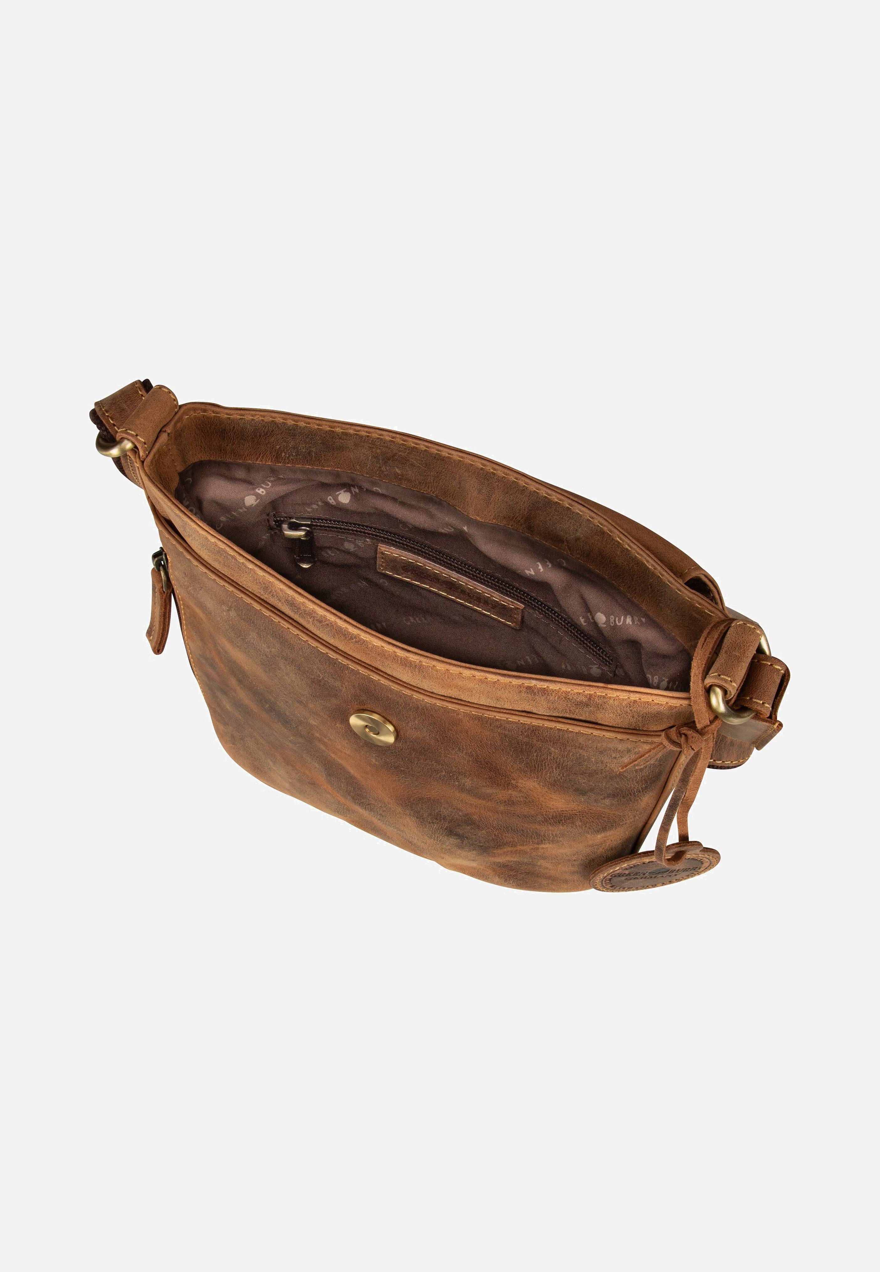 Greenburry Vintage 1727 Sattelbraun Umhängetasche