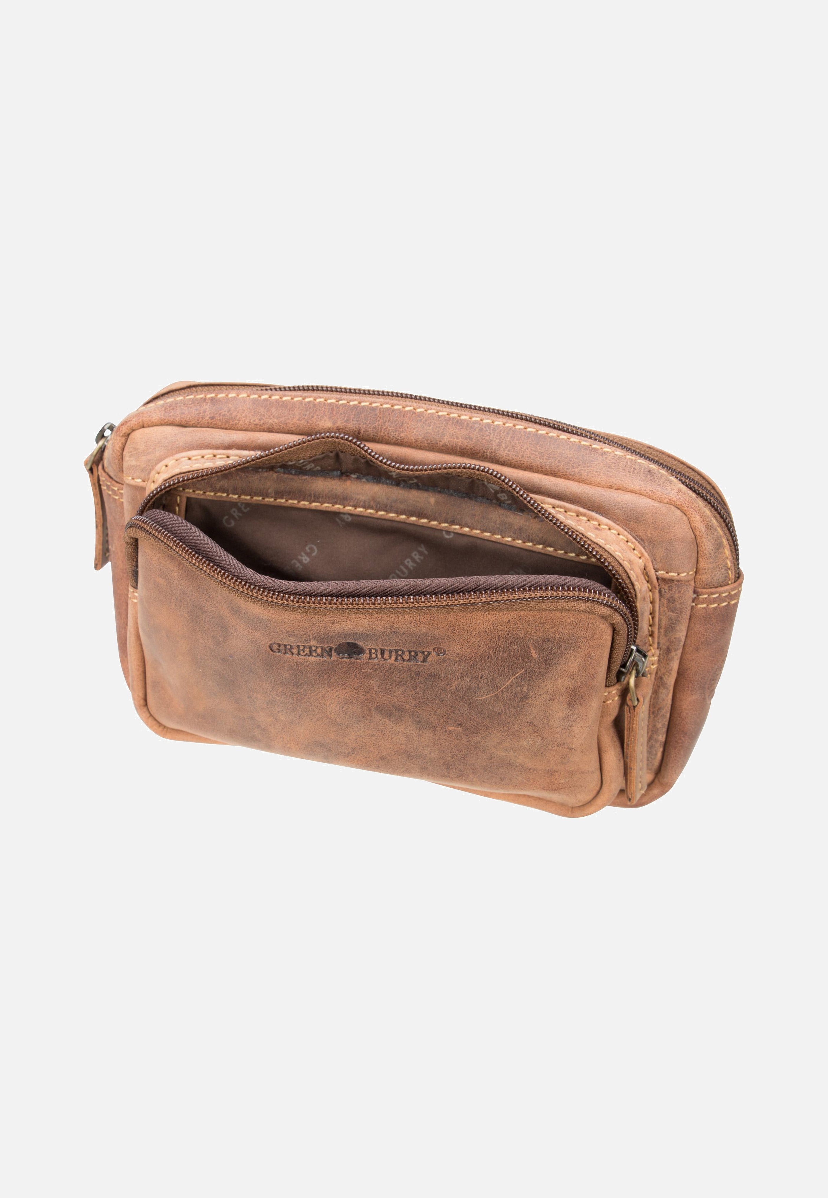 Greenburry Vintage 1743B Sattelbraun Bauchtasche