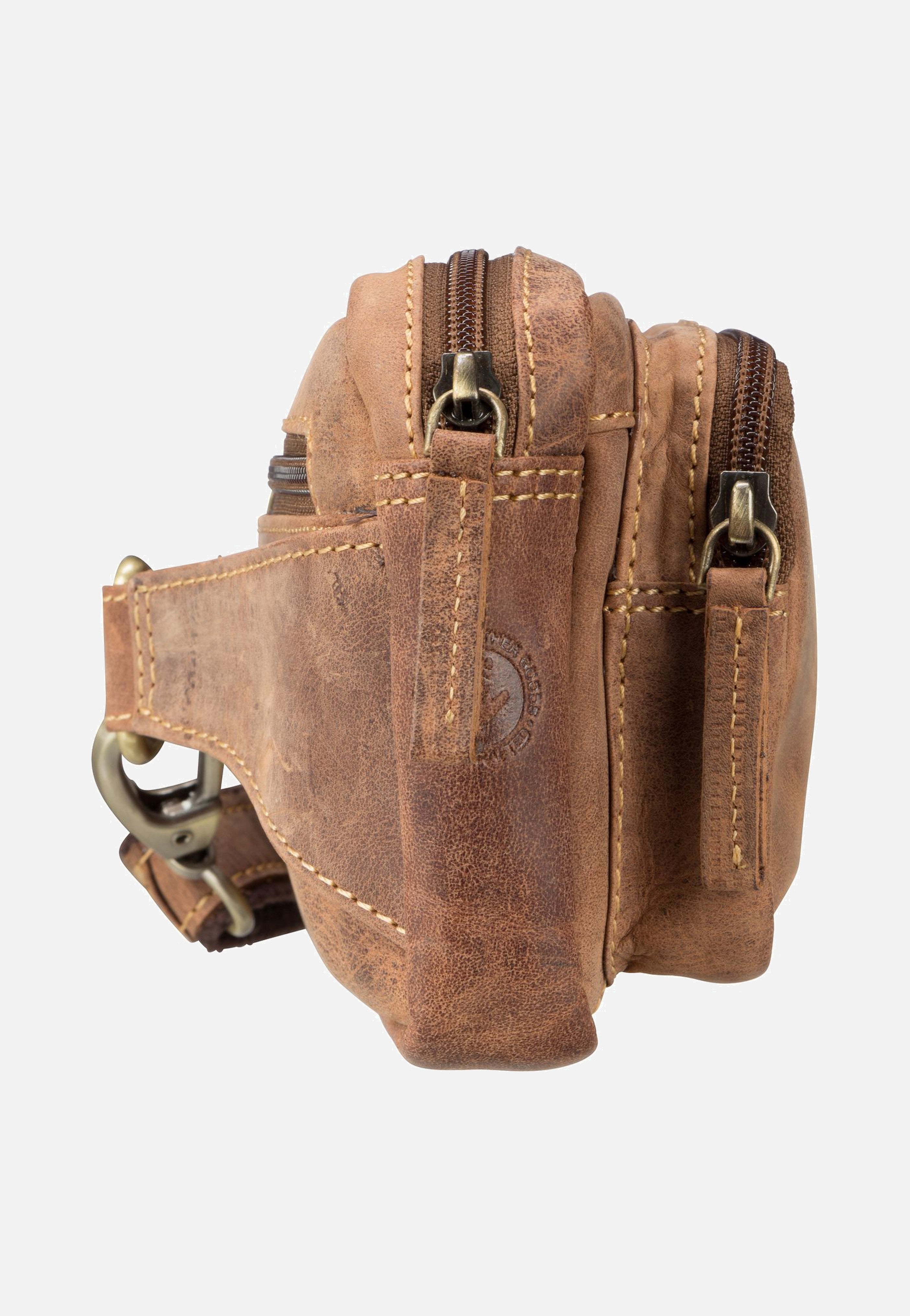 Greenburry Vintage 1743B Sattelbraun Bauchtasche