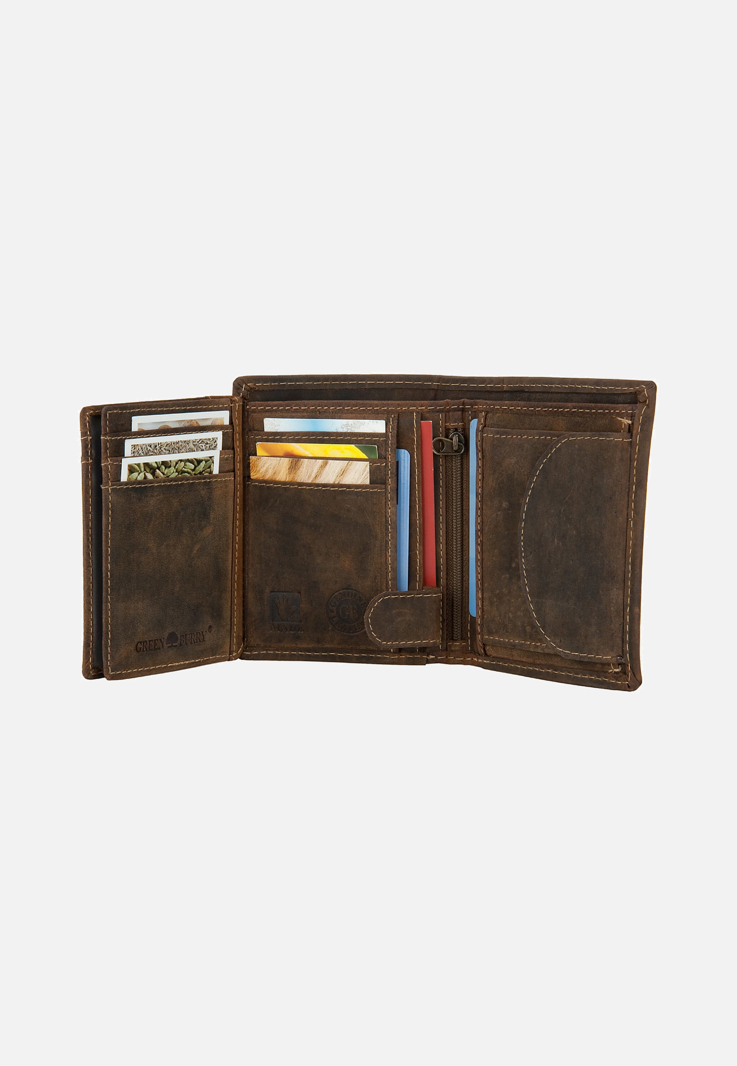 Greenburry Vintage Save Sattelbraun Portemonnaie
