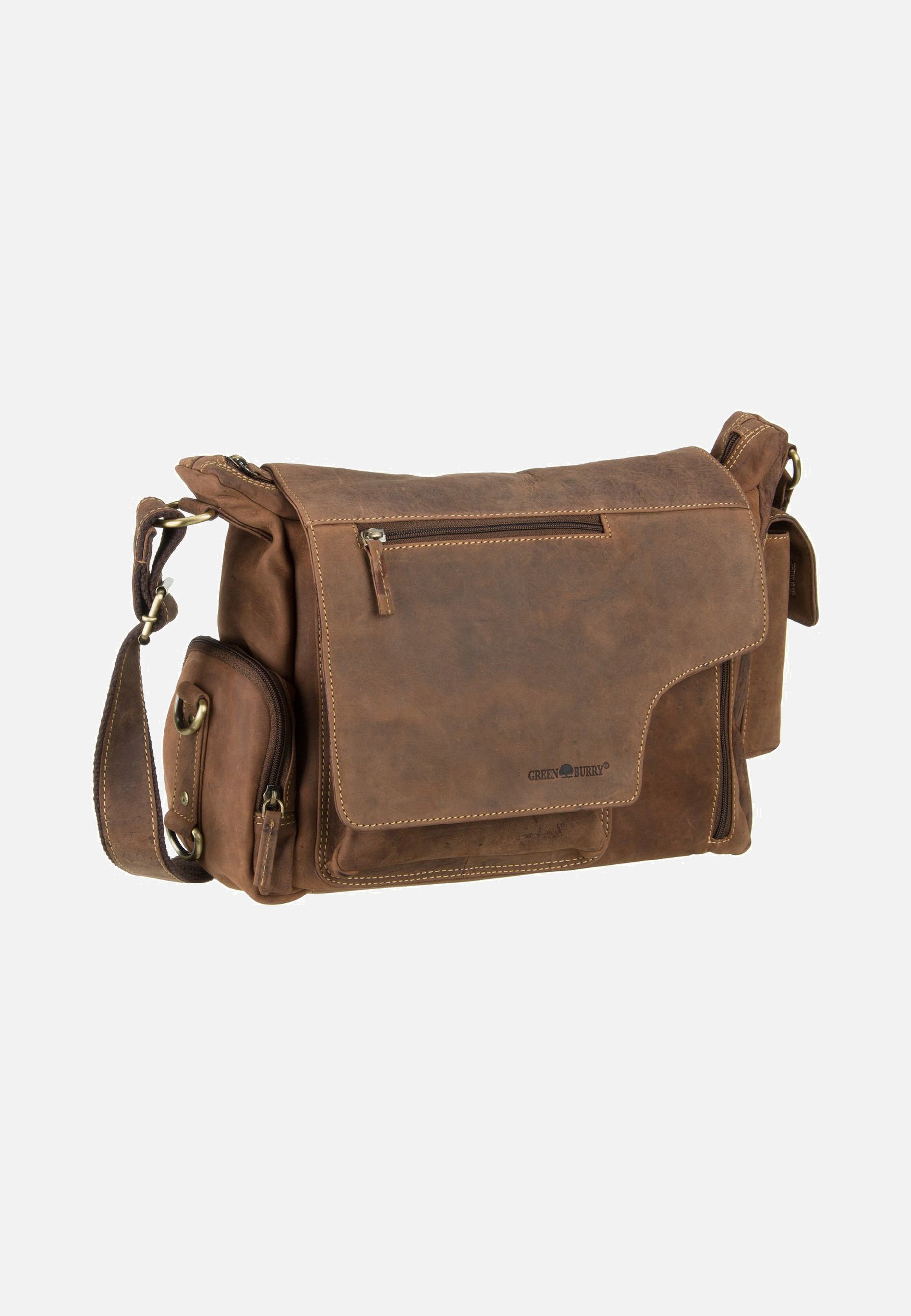 Greenburry Vintage New Hunting Bag II Sattelbraun Umhängetasche