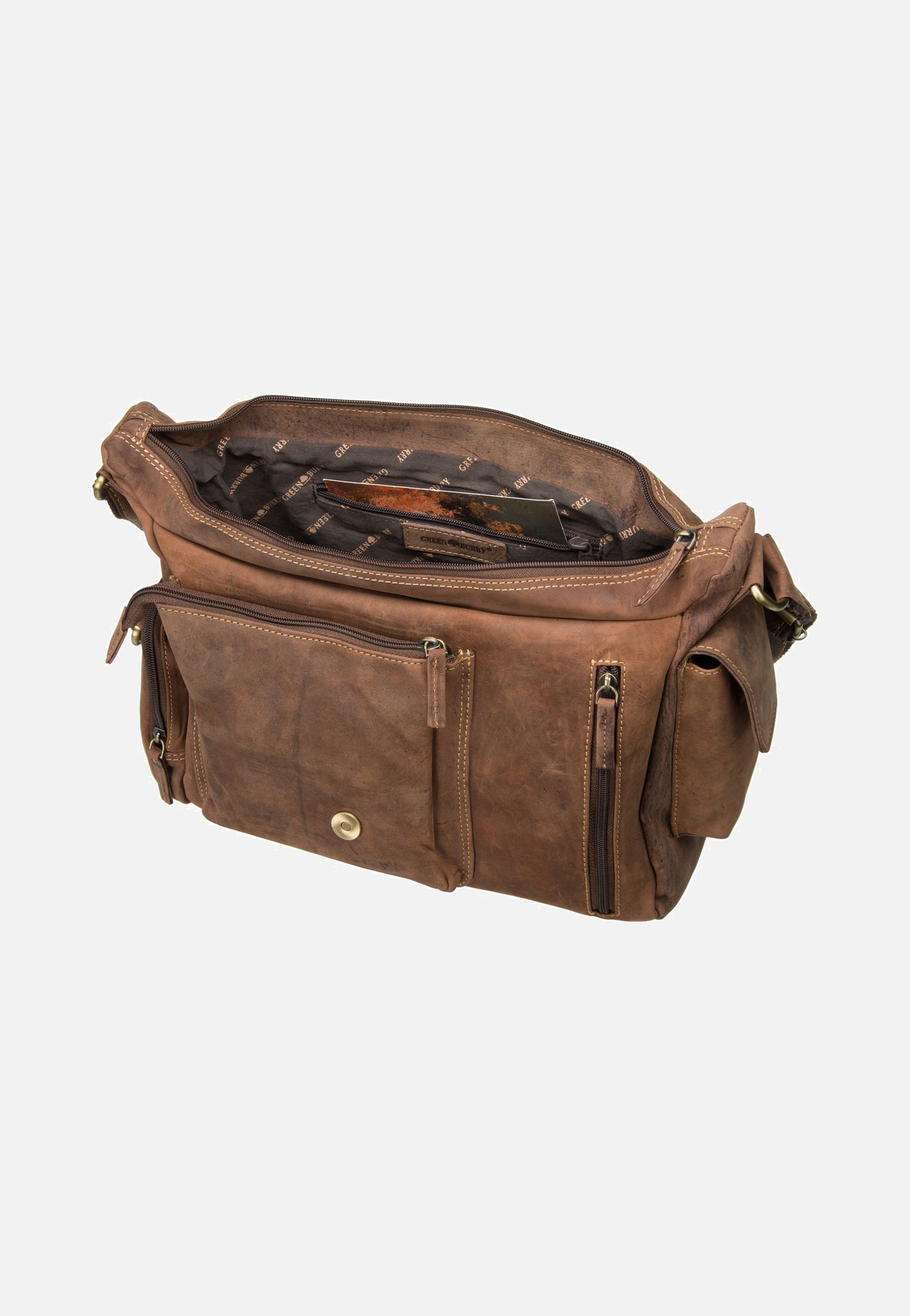 Greenburry Vintage New Hunting Bag II Sattelbraun Umhängetasche