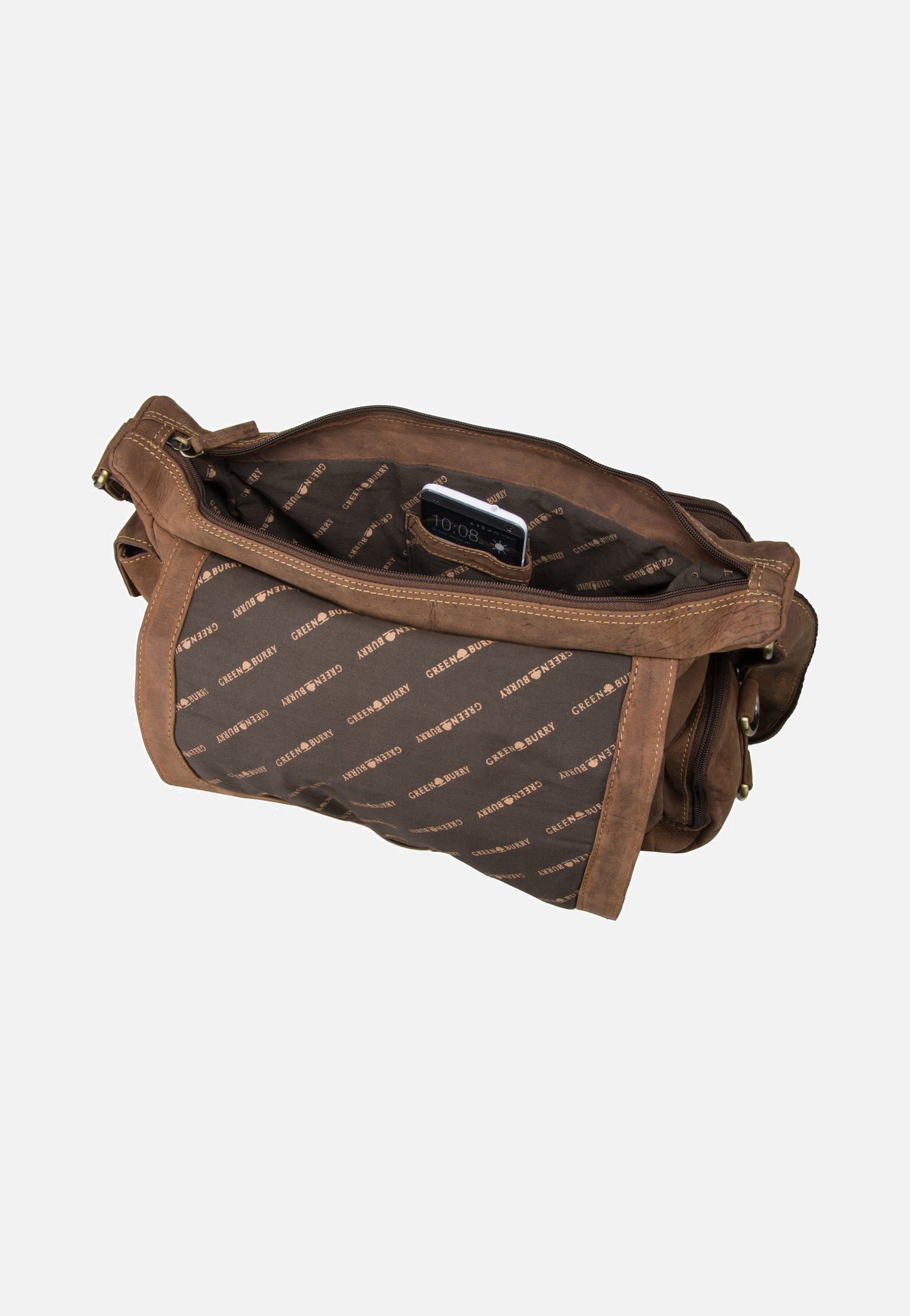 Greenburry Vintage New Hunting Bag II Sattelbraun Umhängetasche