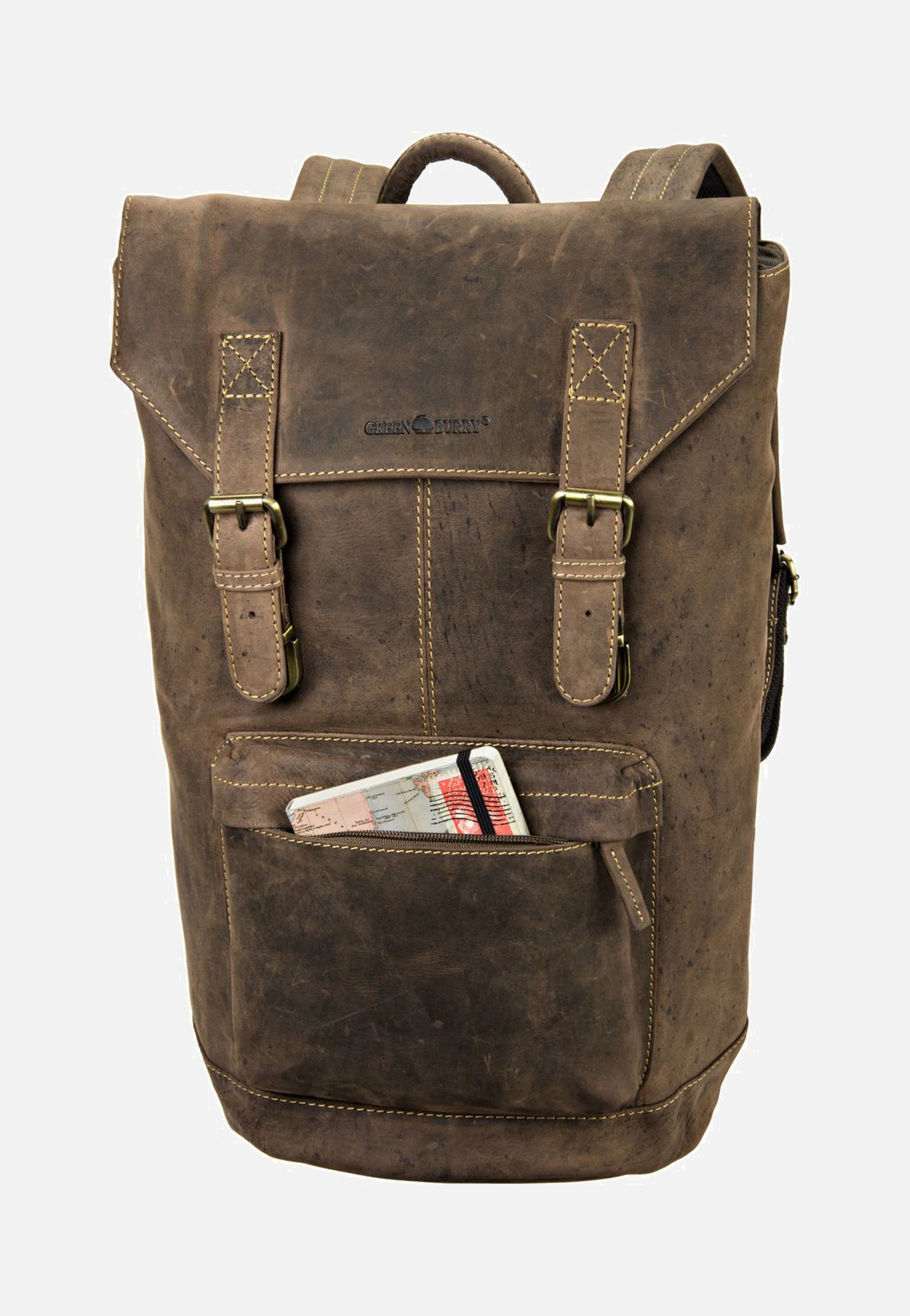 Greenburry Vintage Retro Sattelbraun Rucksack