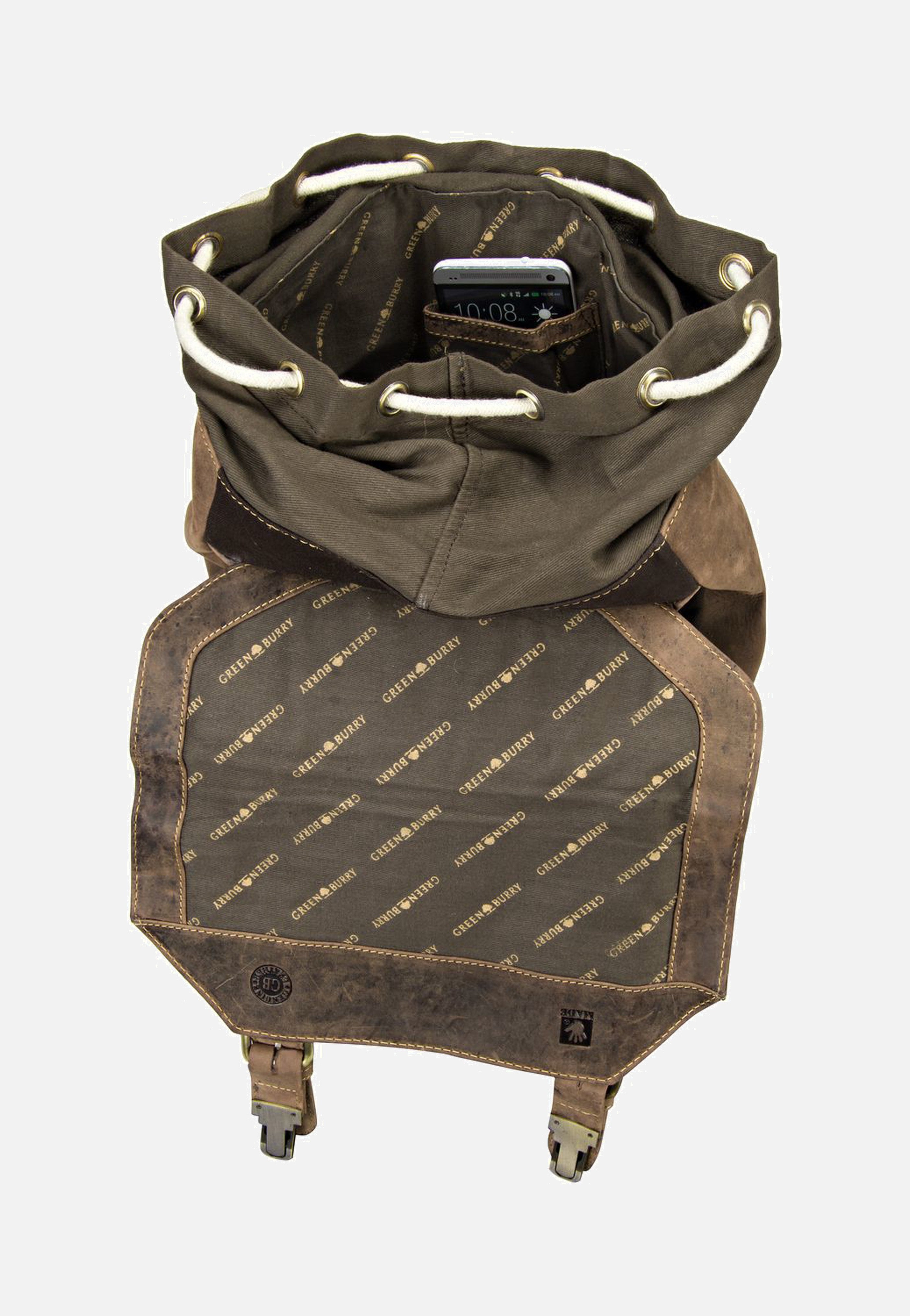 Greenburry Vintage Retro Sattelbraun Rucksack