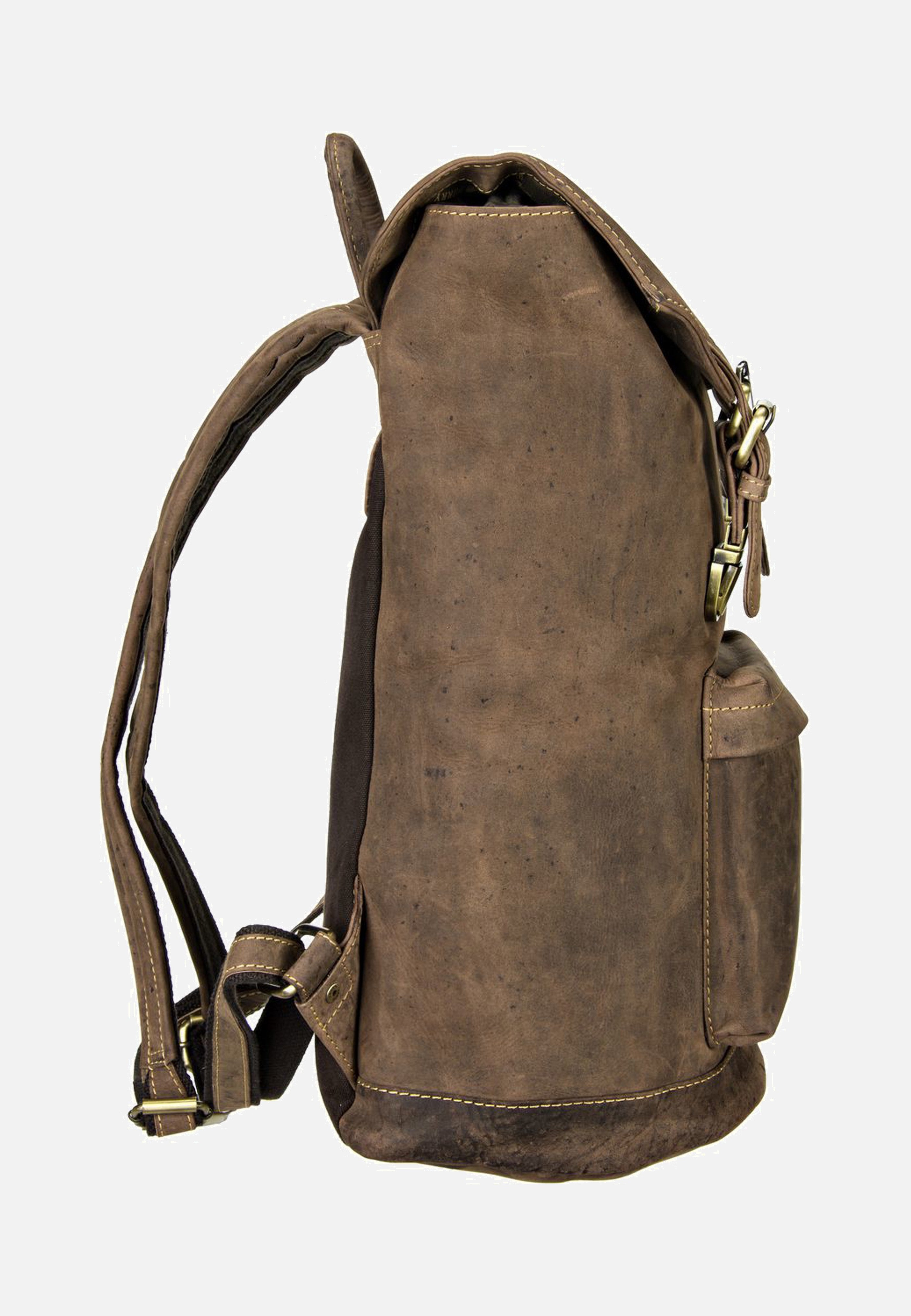 Greenburry Vintage Retro Sattelbraun Rucksack