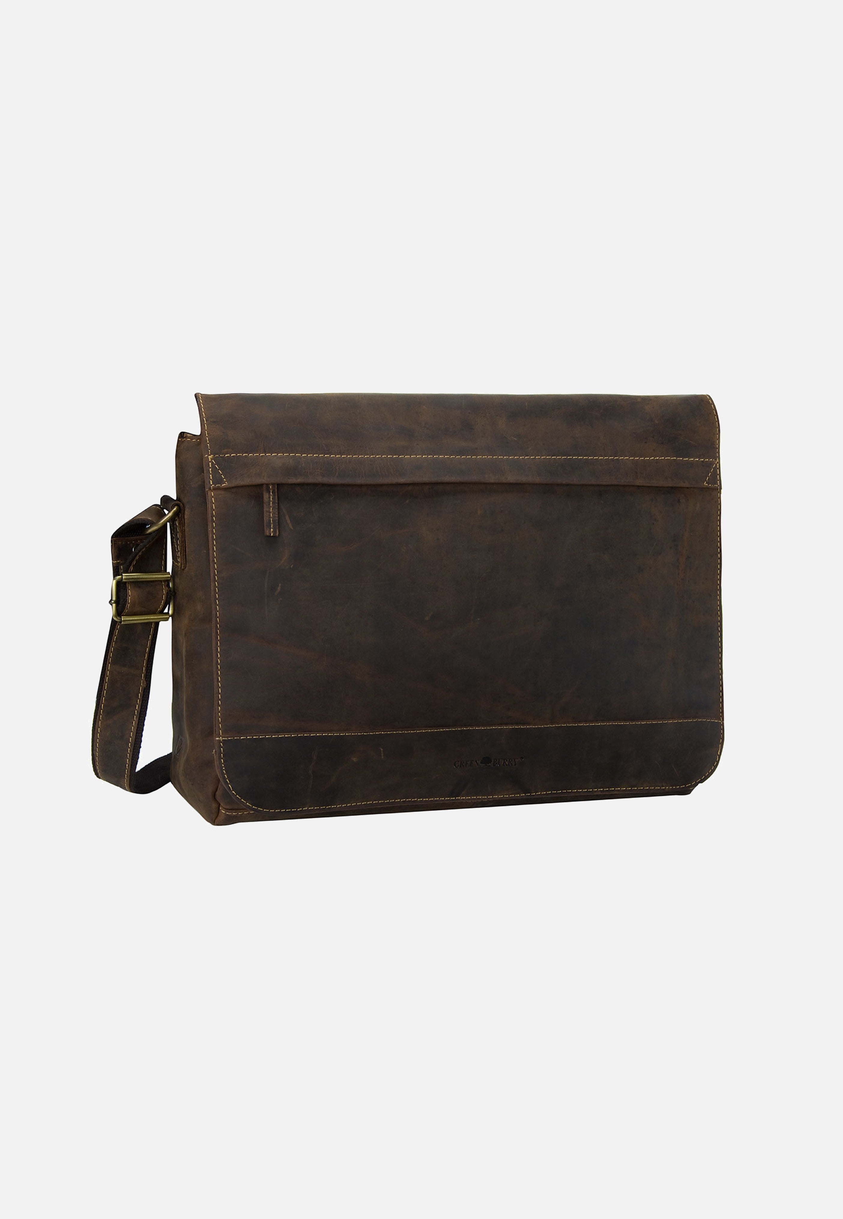 Greenburry Vintage XXL Tasche Sattelbraun Messenger Bag