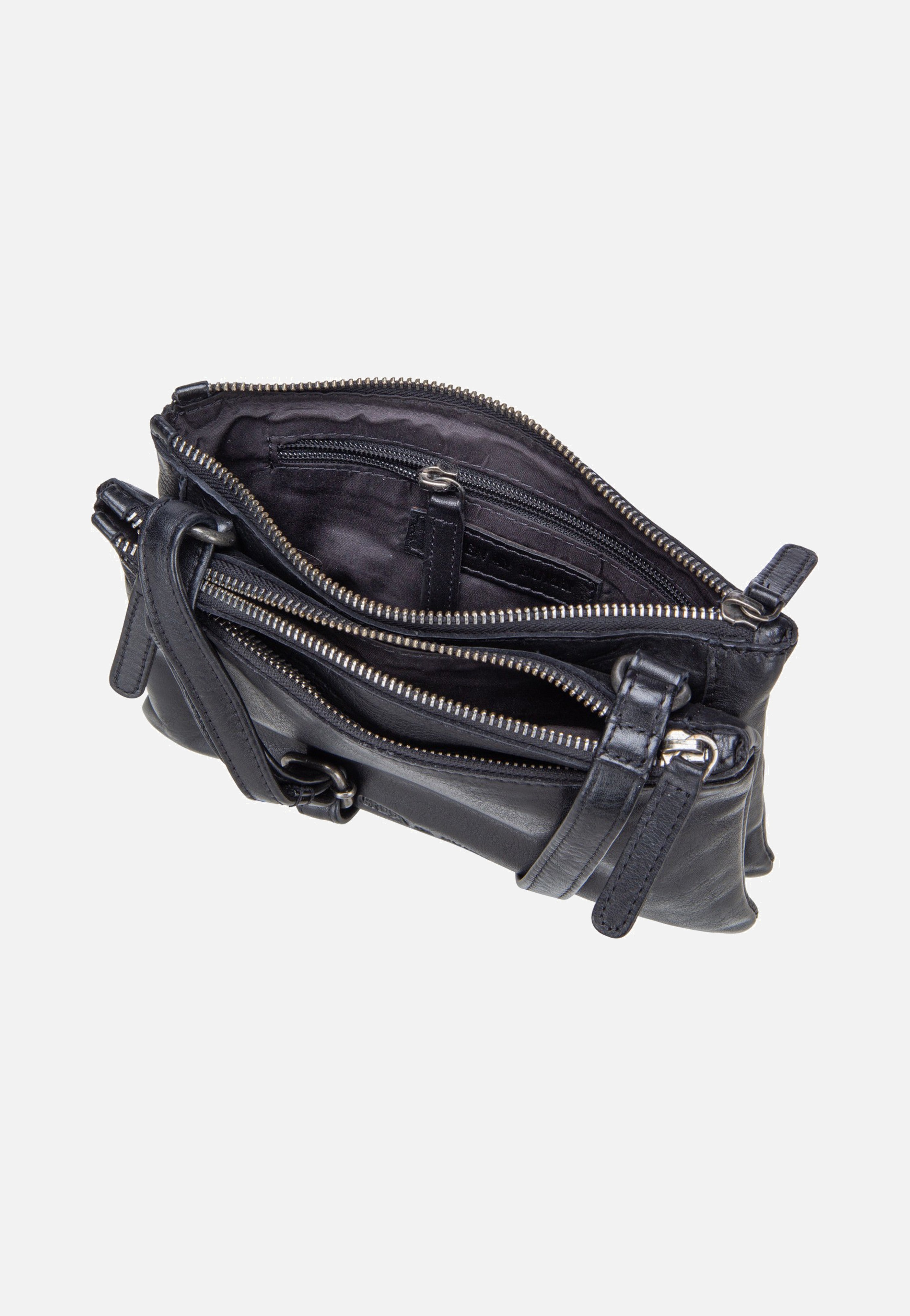 Greenburry Colombiana Rv 3 Zip Small Black Umhängetasche