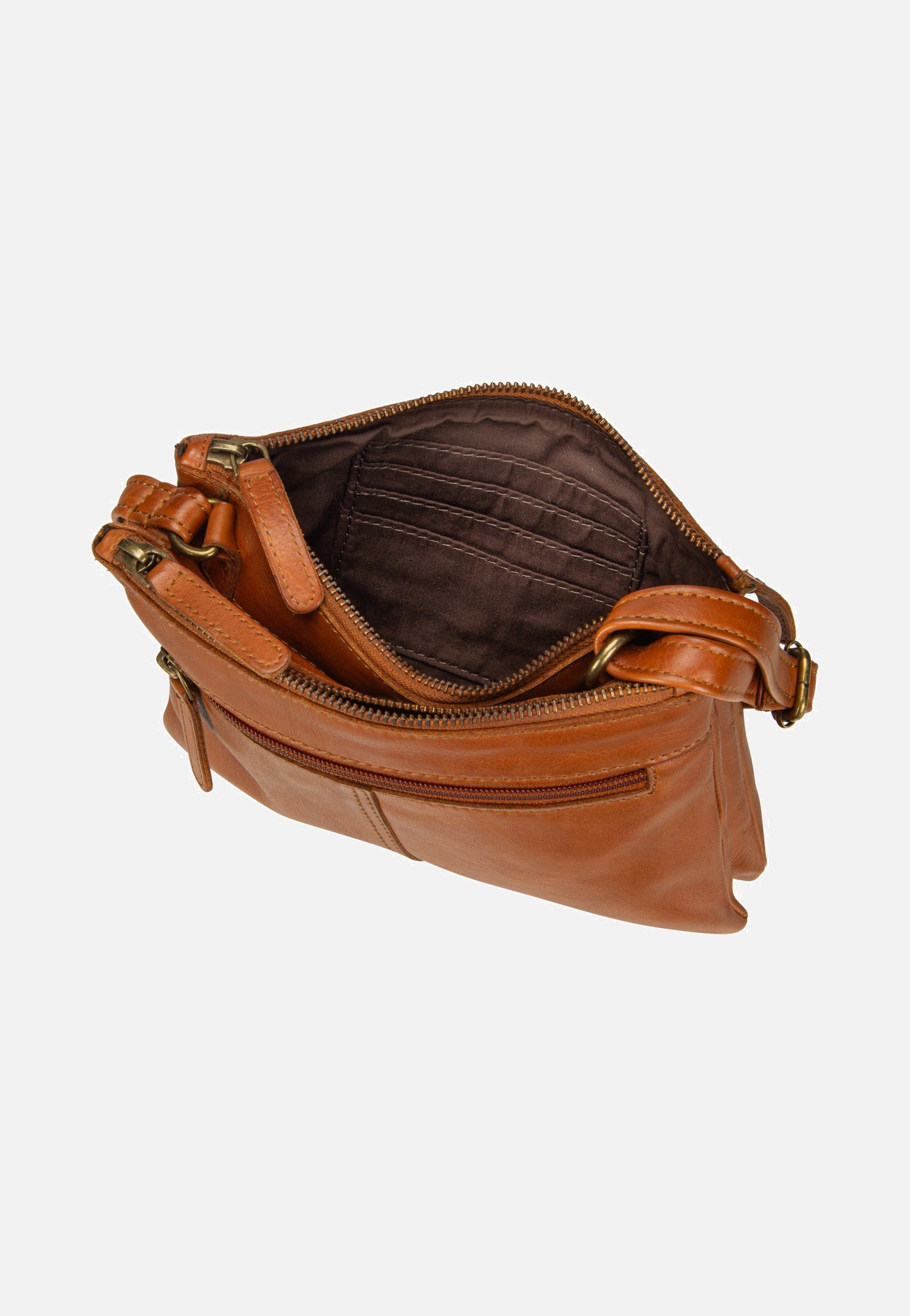 Greenburry Colombiana Rv 3 Zip Small Nougat Umhängetasche
