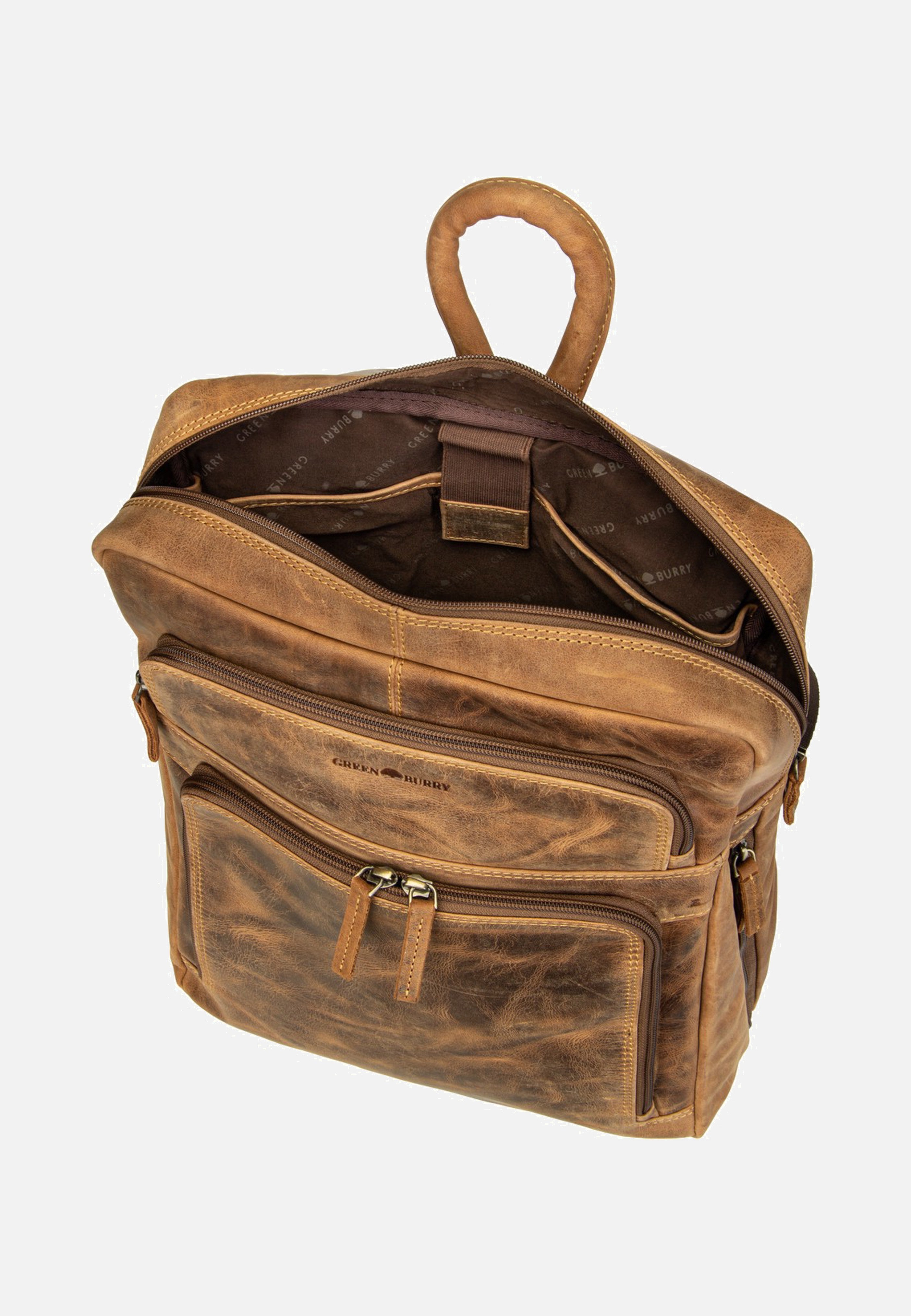 Greenburry Vintage Business Project 1 Sattelbraun Rucksack
