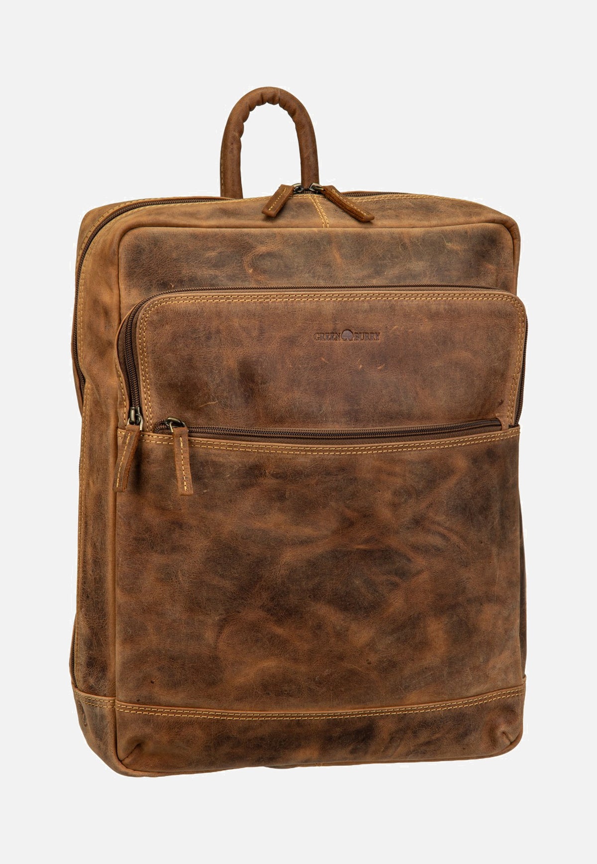 Greenburry Vintage Business Project 2 Sattelbraun Rucksack