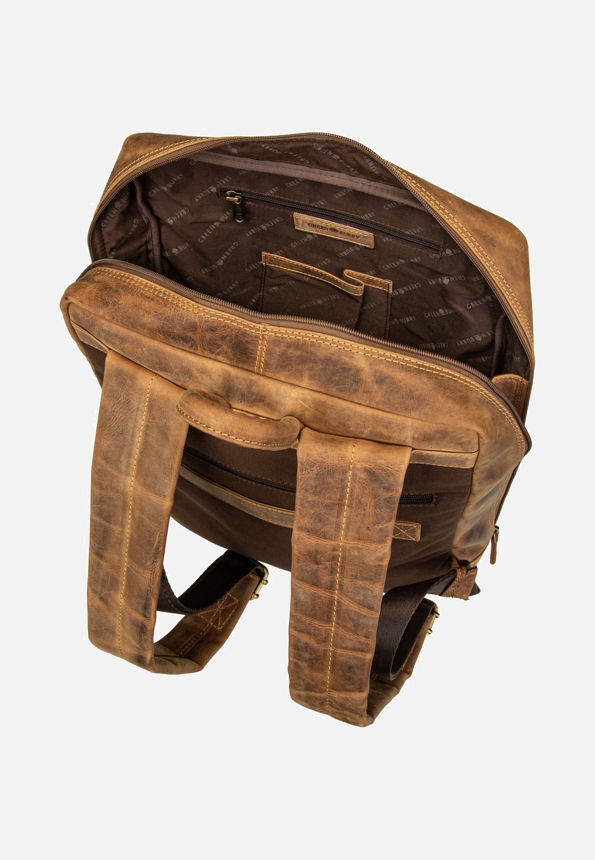 Greenburry Vintage Business Project 2 Sattelbraun Rucksack