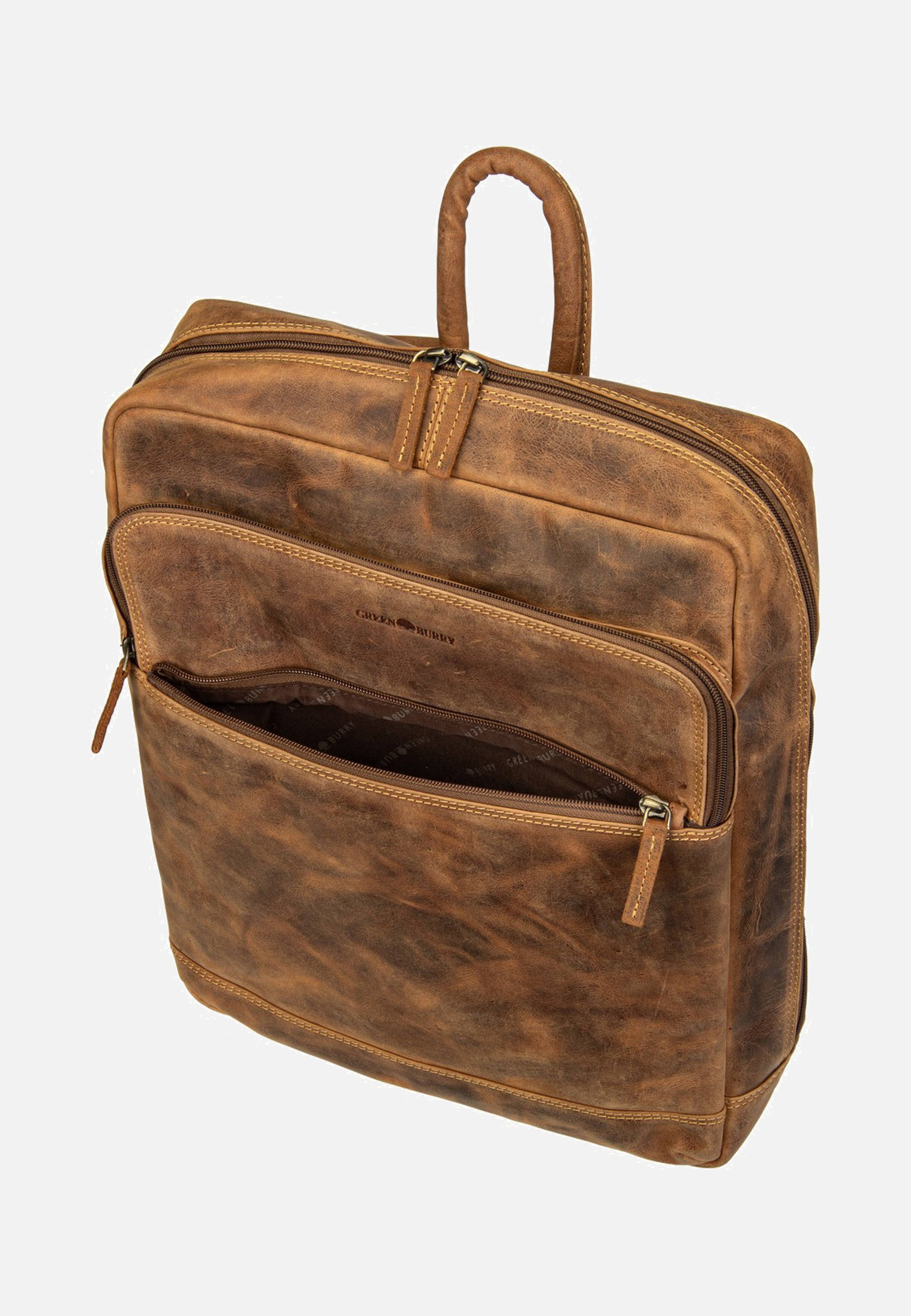 Greenburry Vintage Business Project 2 Sattelbraun Rucksack