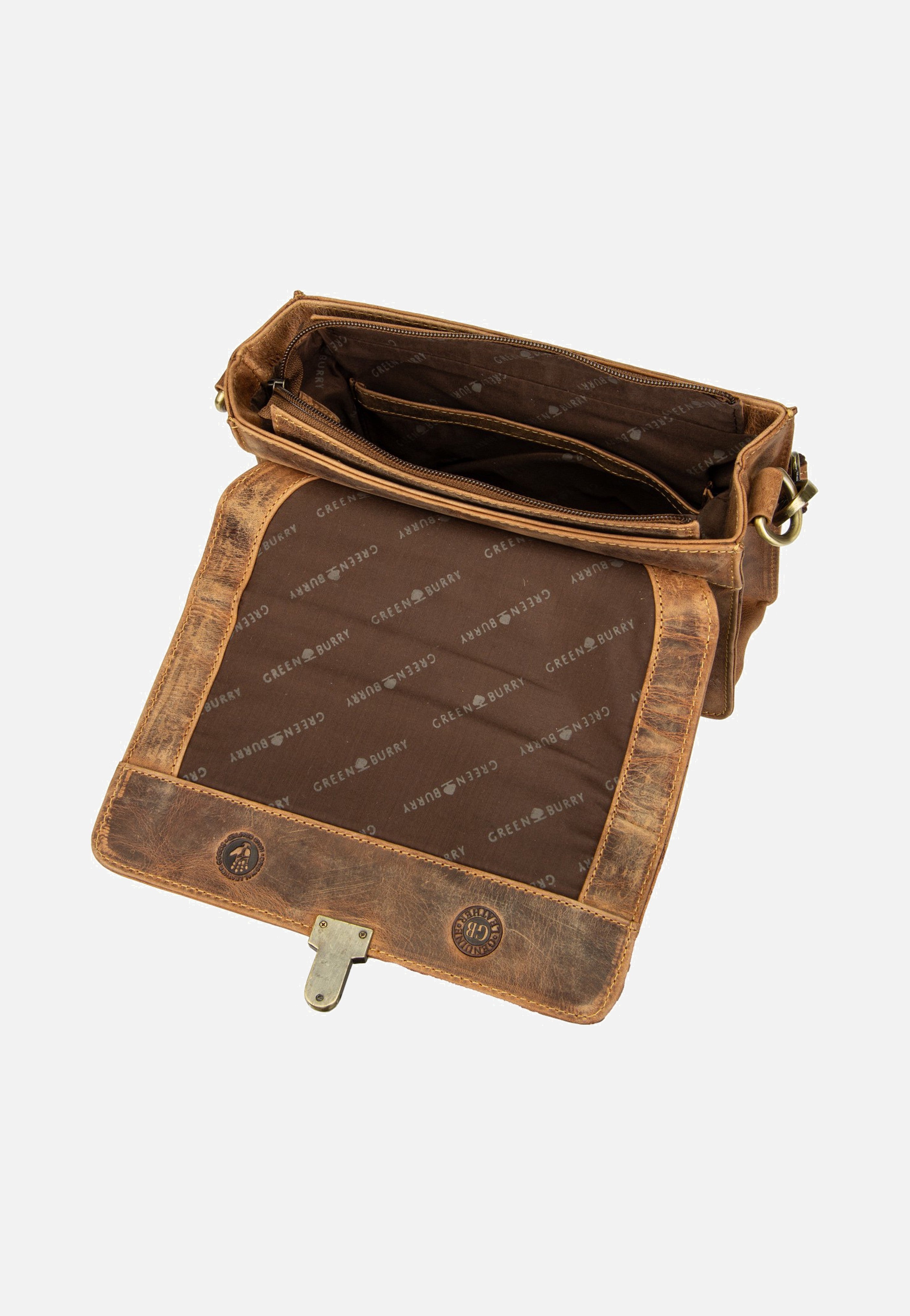 Greenburry Vintage Umhängetasche 1440 Sattelbraun Umhängetasche