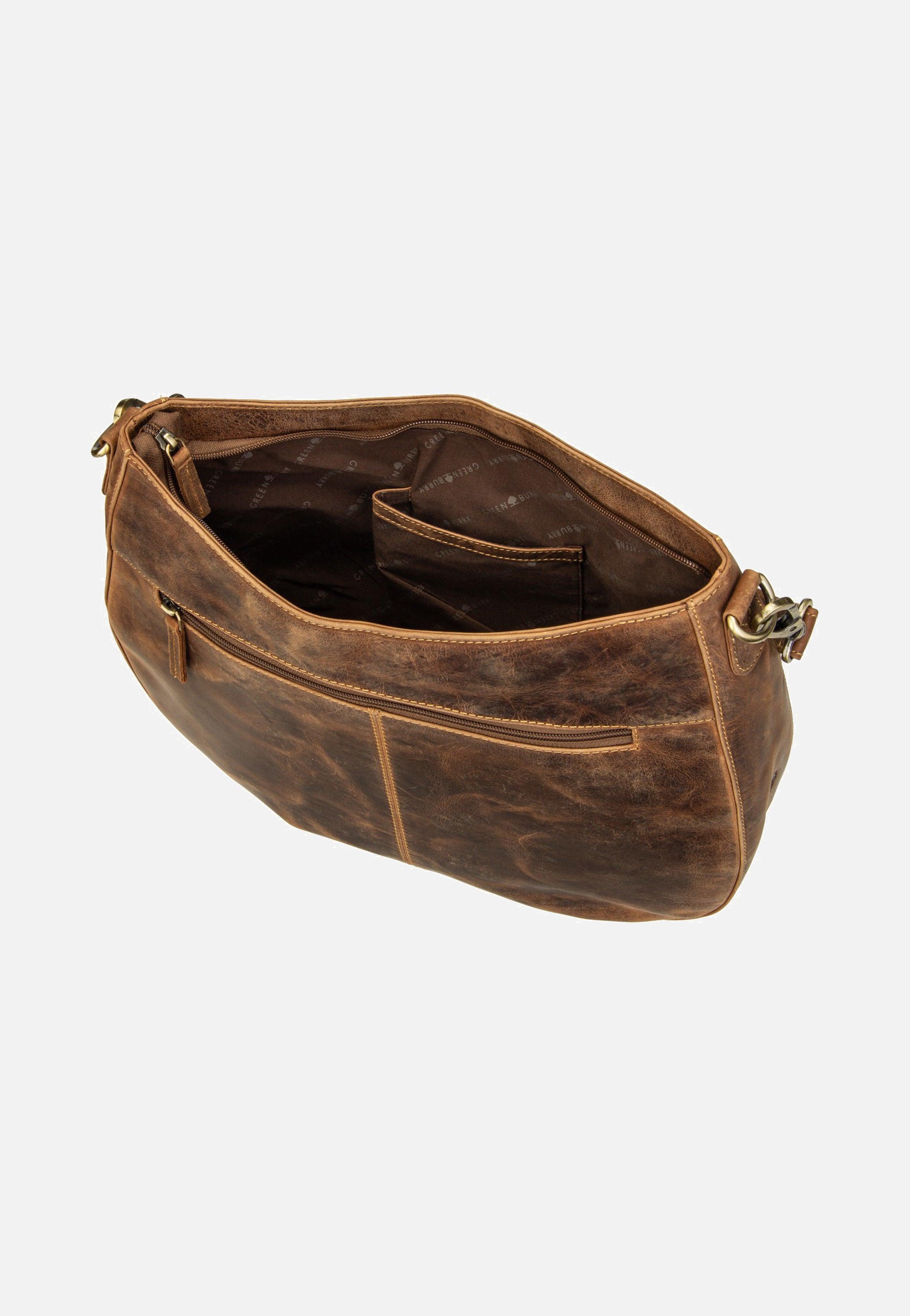 Greenburry Vintage Wave Hobo Sattelbraun Hobo Bag