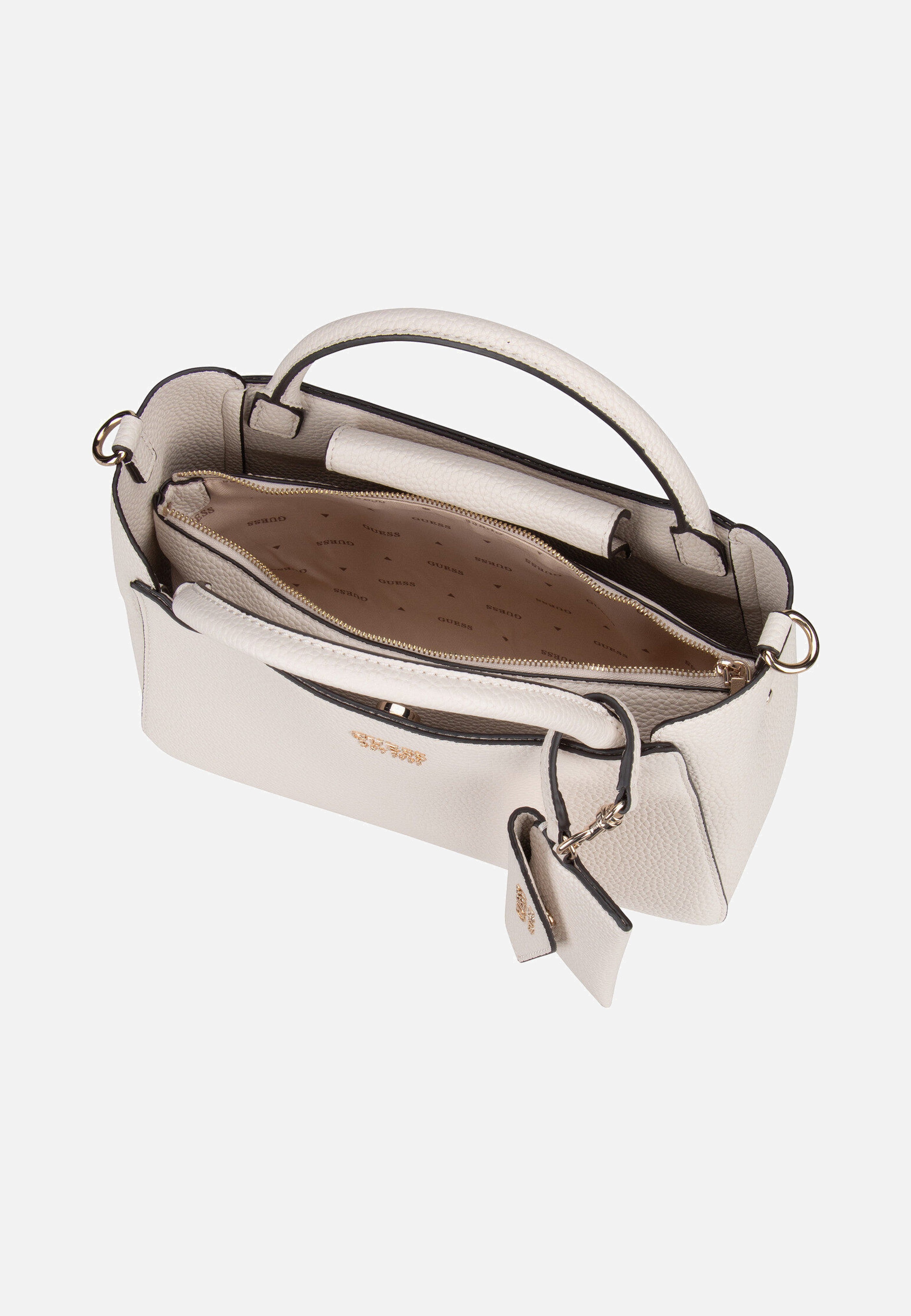 Guess Brenton Small Girlfriend 48050 Bone Handle Bag