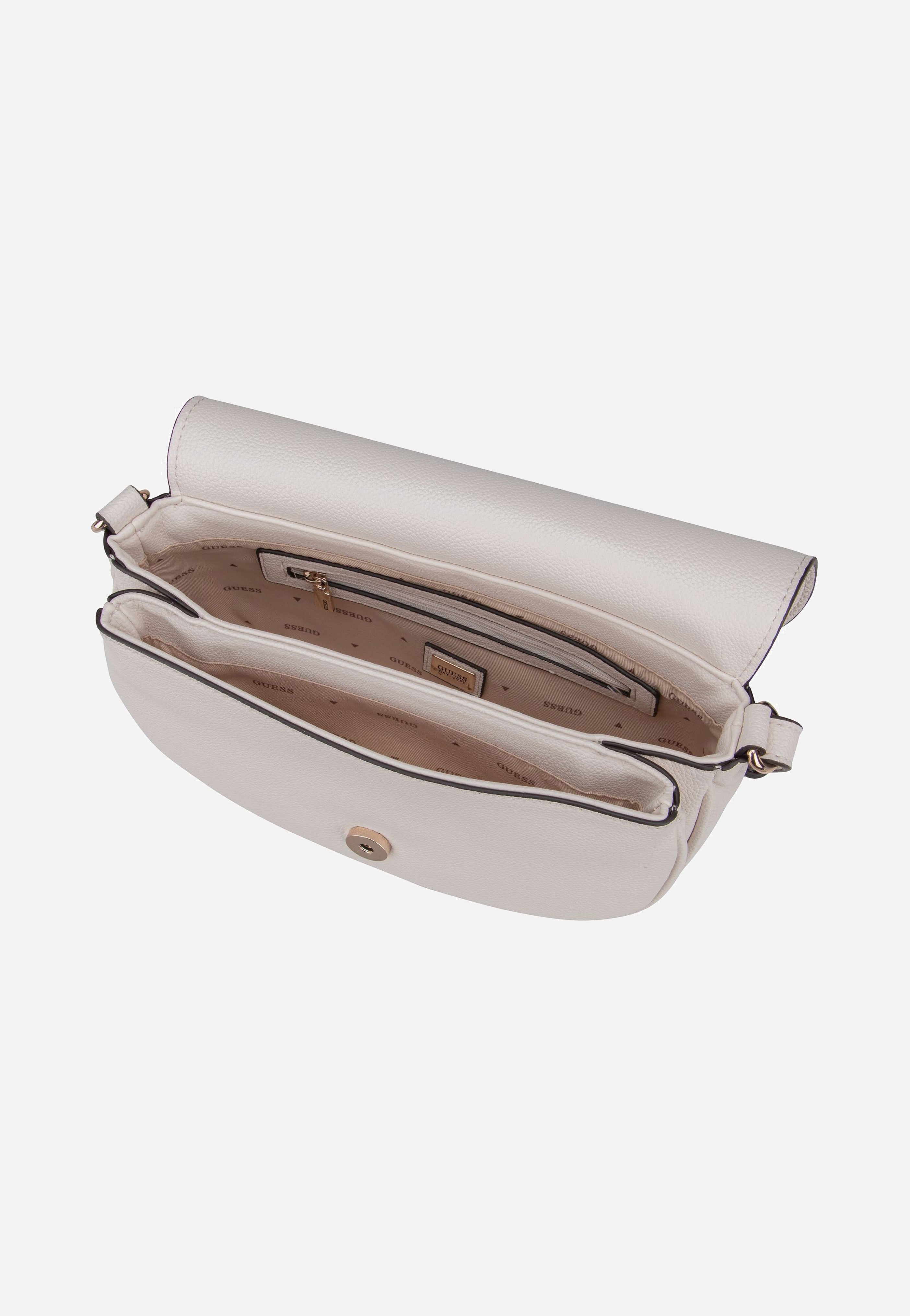 Guess Calebra Conv XBody Flap 36210 Off White Saddle Bag