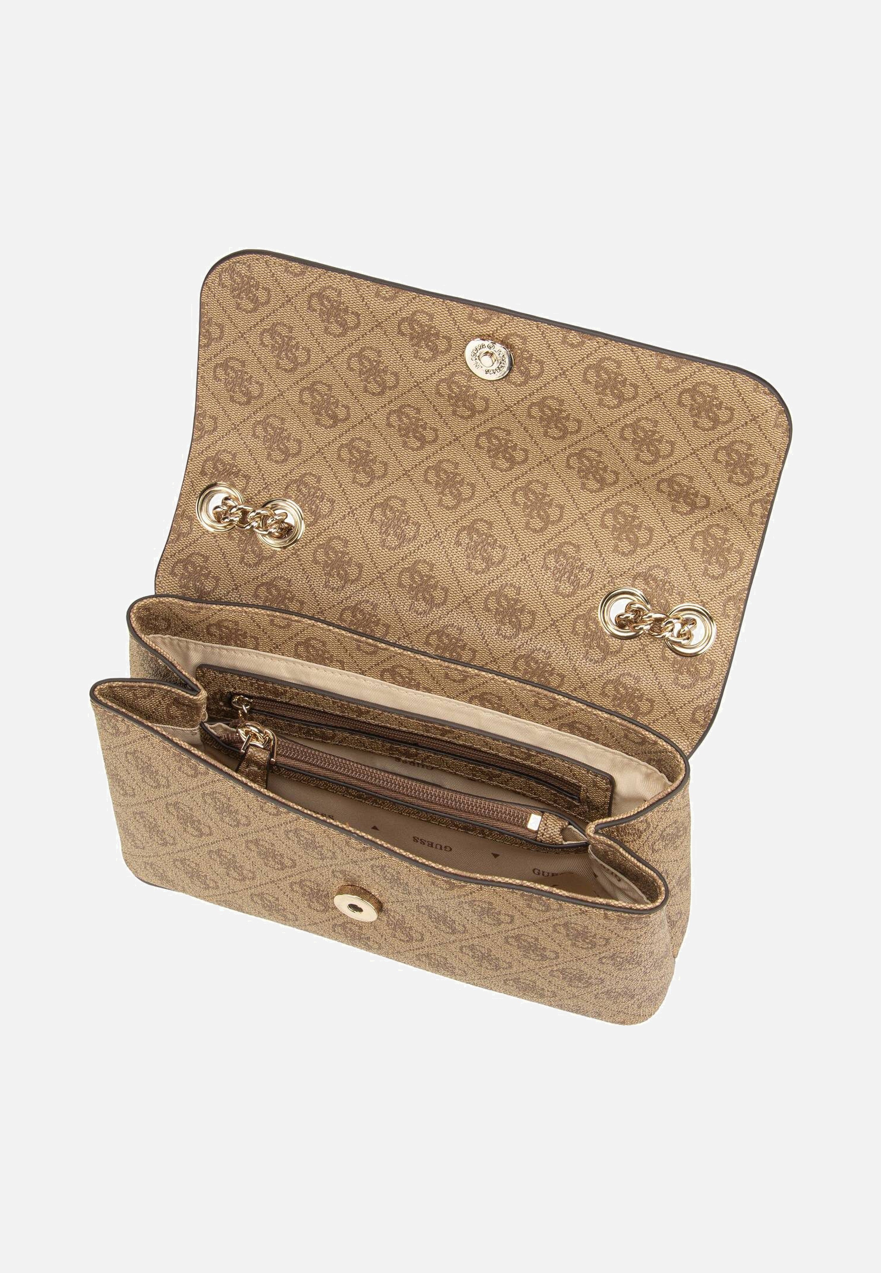 Guess Eco Erica Conv Flap Logo 51020 Latte Schultertasche