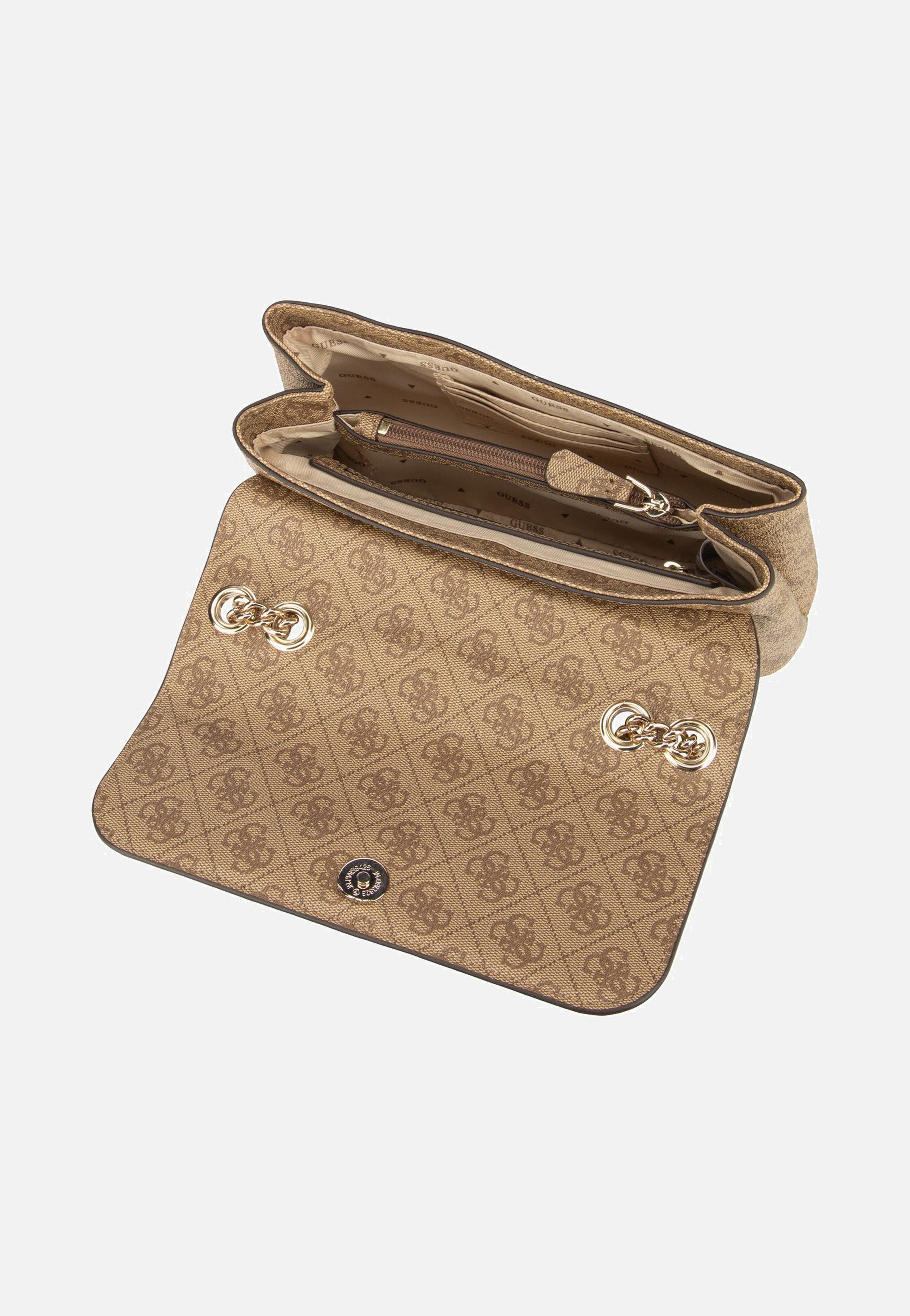 Guess Eco Erica Conv Flap Logo 51020 Latte Schultertasche