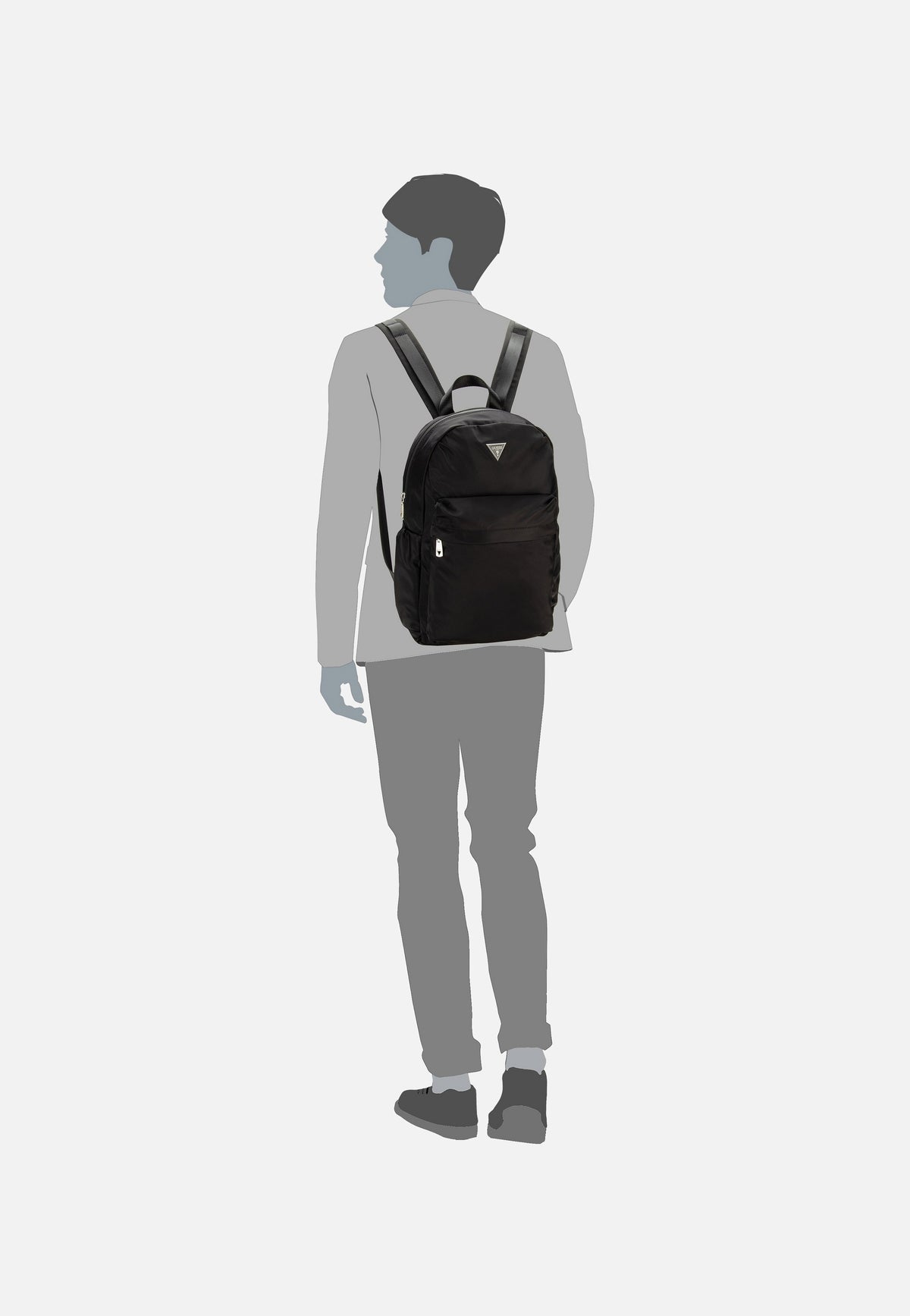 Guess Elvis Nylon Eco P4105 Black Rucksack