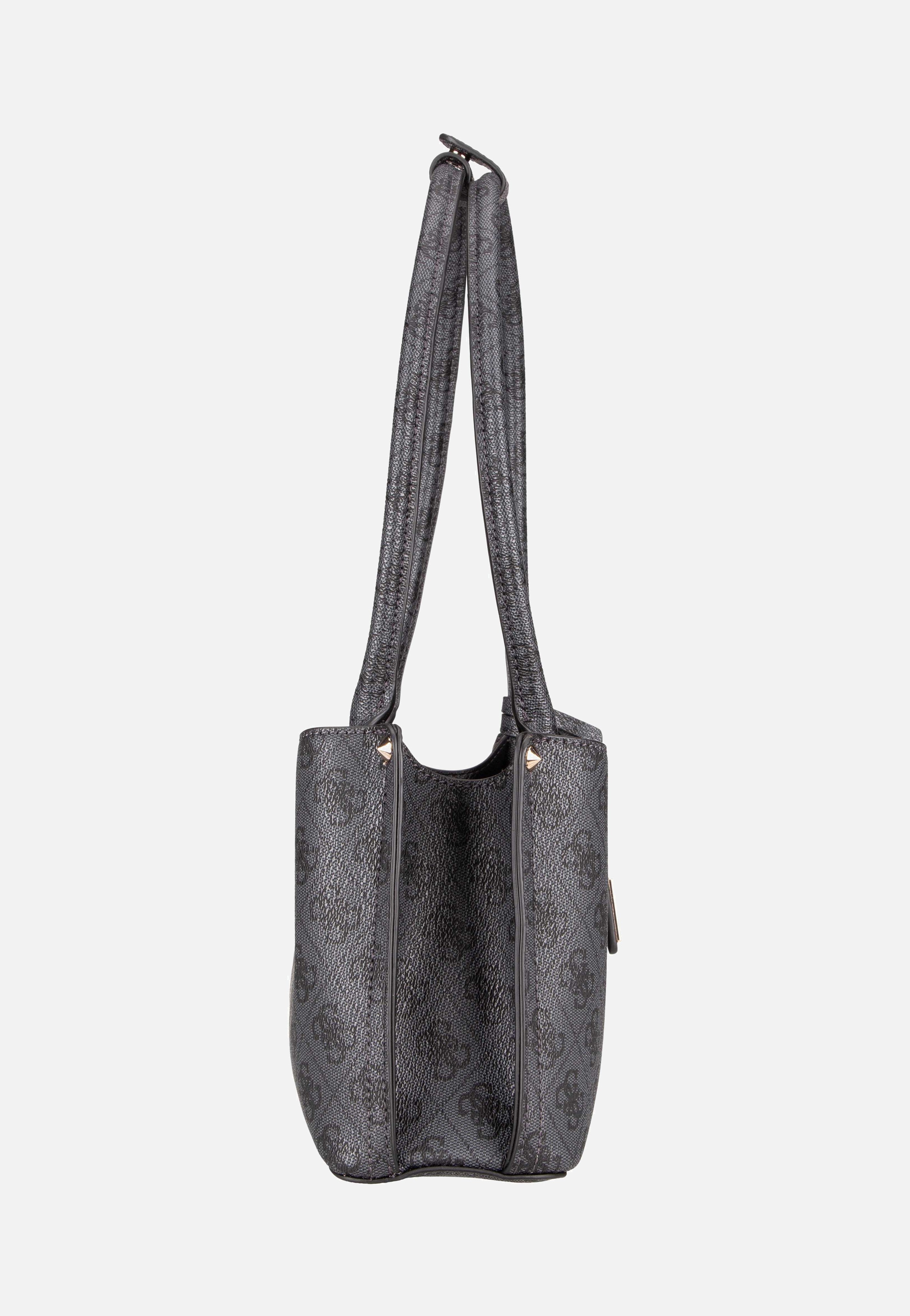 Guess Meridian 2 Shoulder SAT 74090 Coal Logo Schultertasche