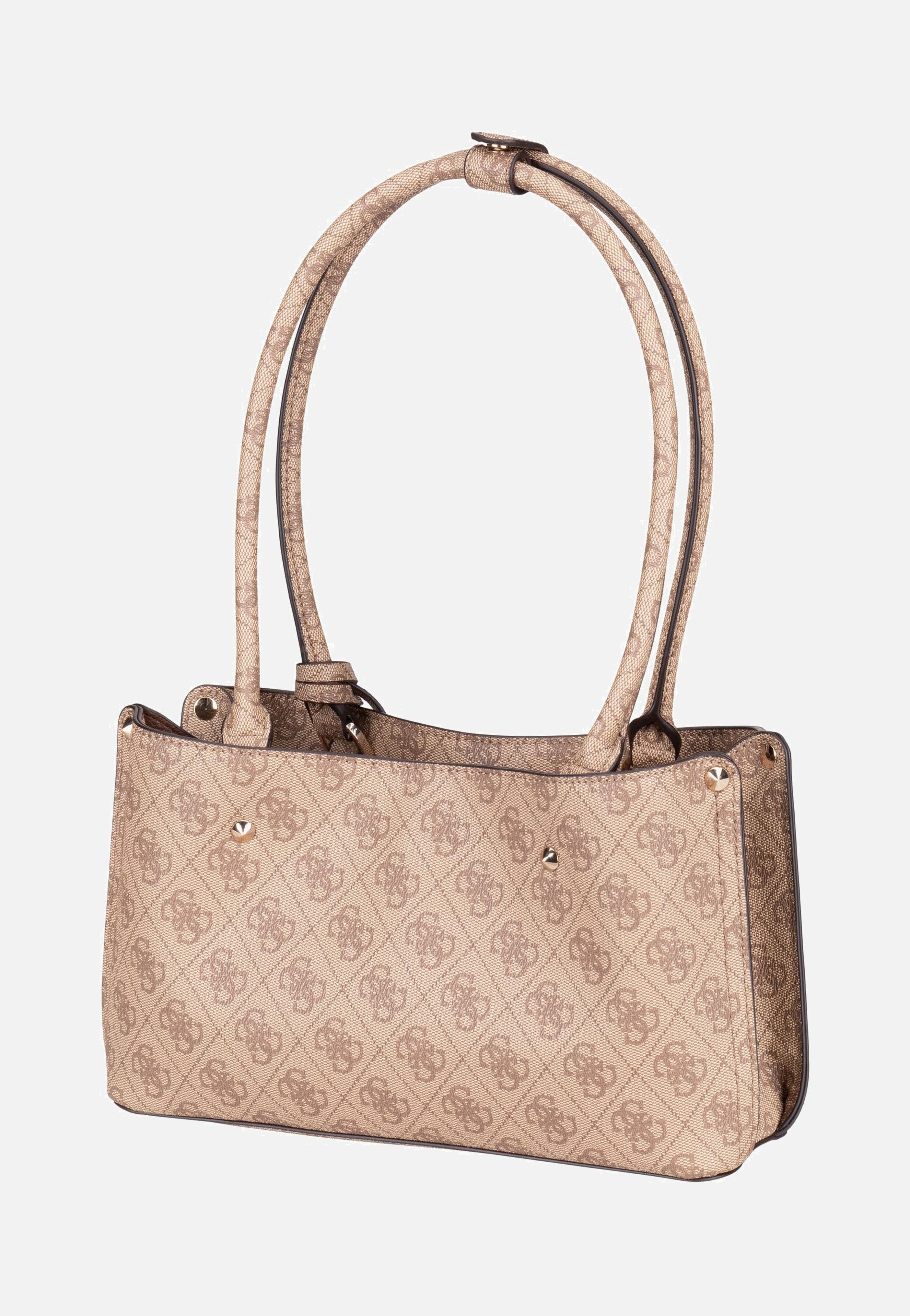 Guess Meridian 2 Shoulder SAT 74090 Latte Logo Schultertasche