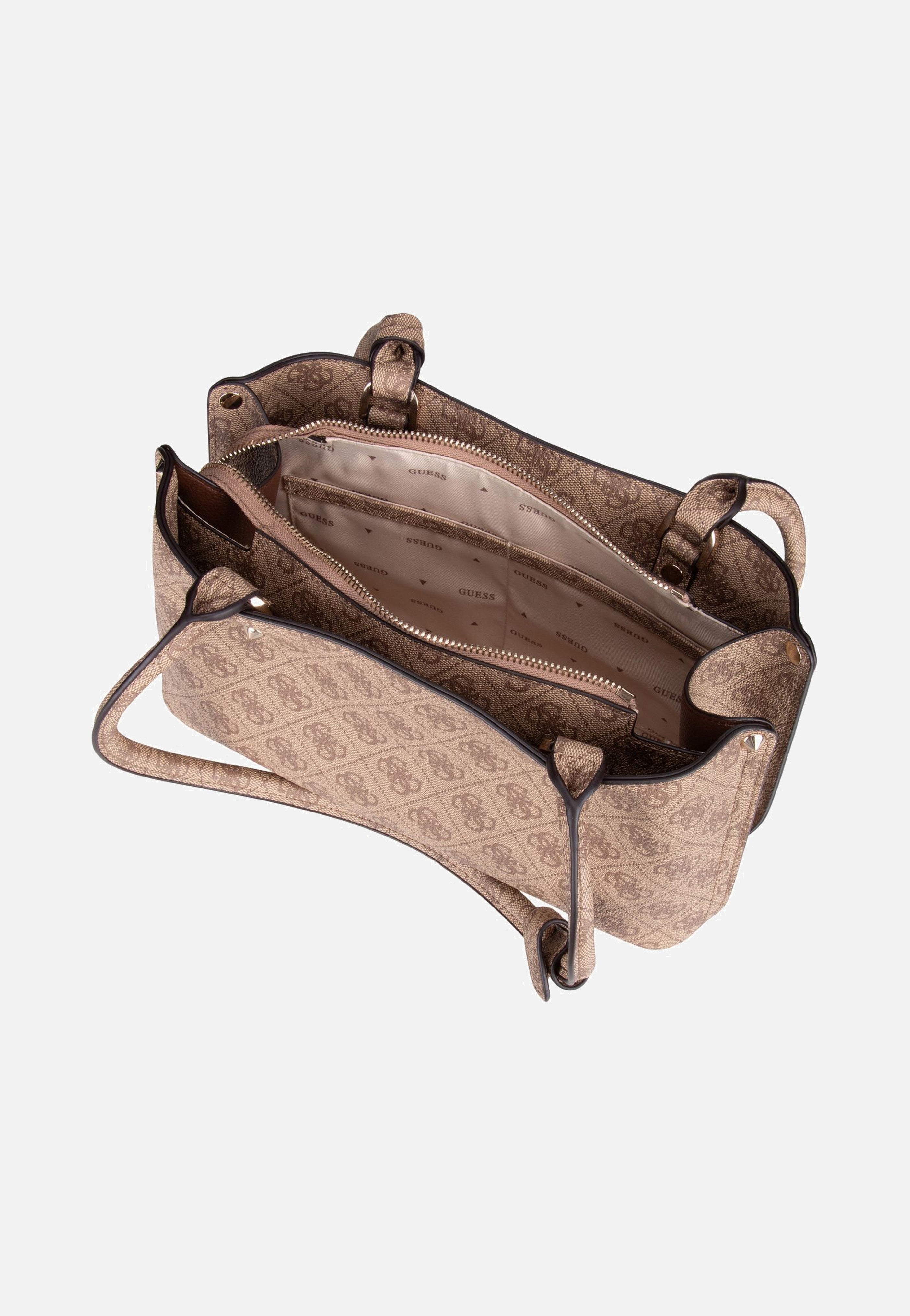 Guess Meridian 2 Shoulder SAT 74090 Latte Logo Schultertasche