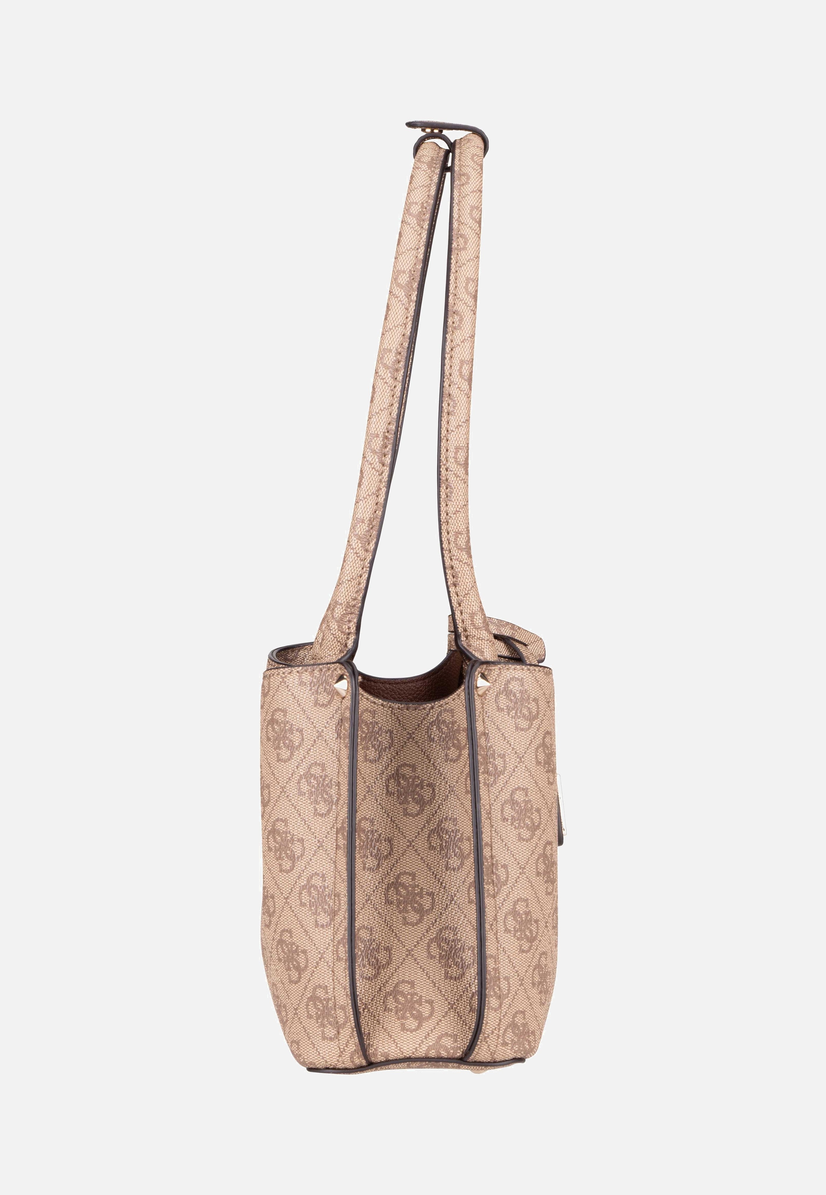 Guess Meridian 2 Shoulder SAT 74090 Latte Logo Schultertasche