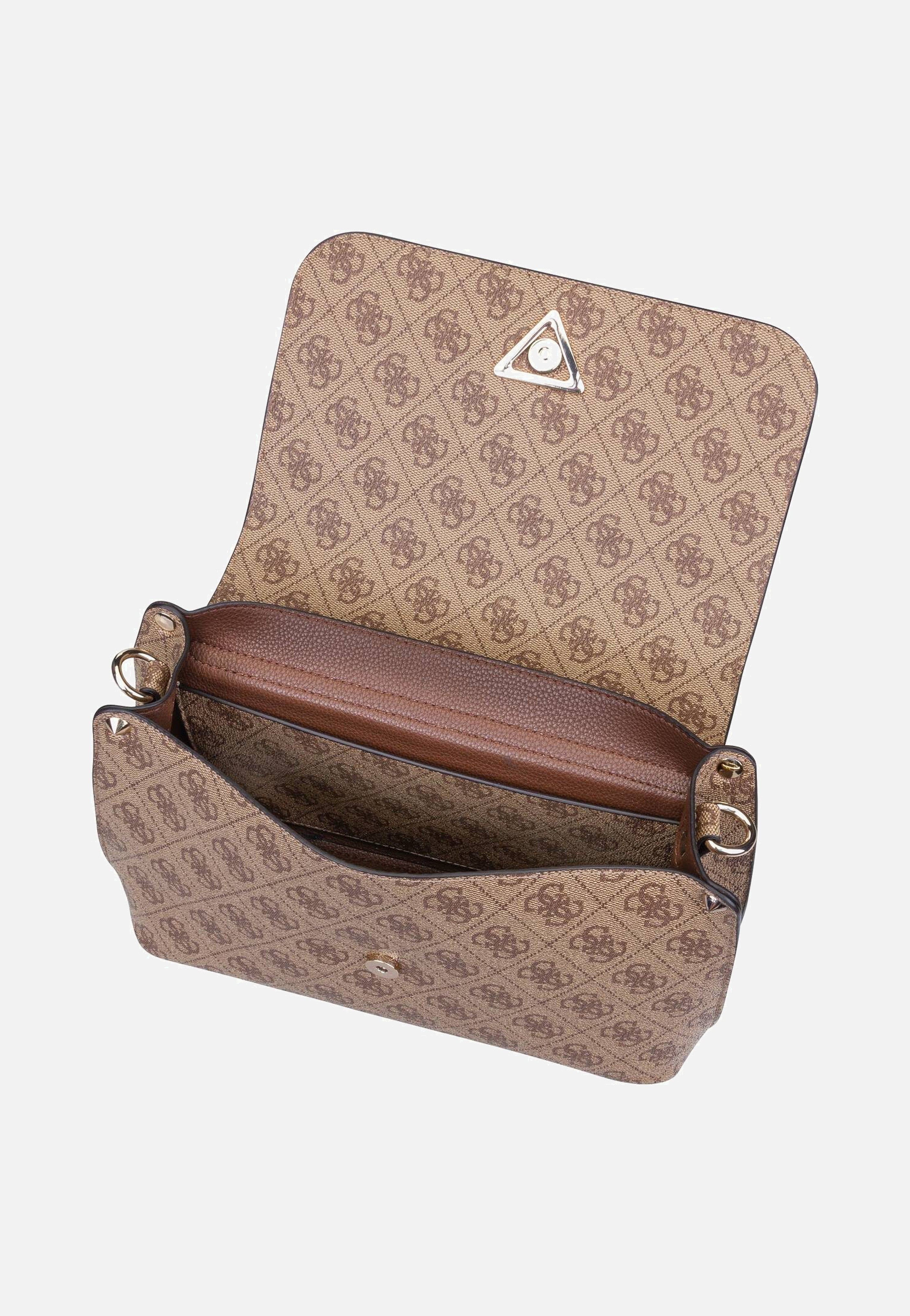 Guess Meridian II Flap CB 74200 Logo Latte Umhängetasche