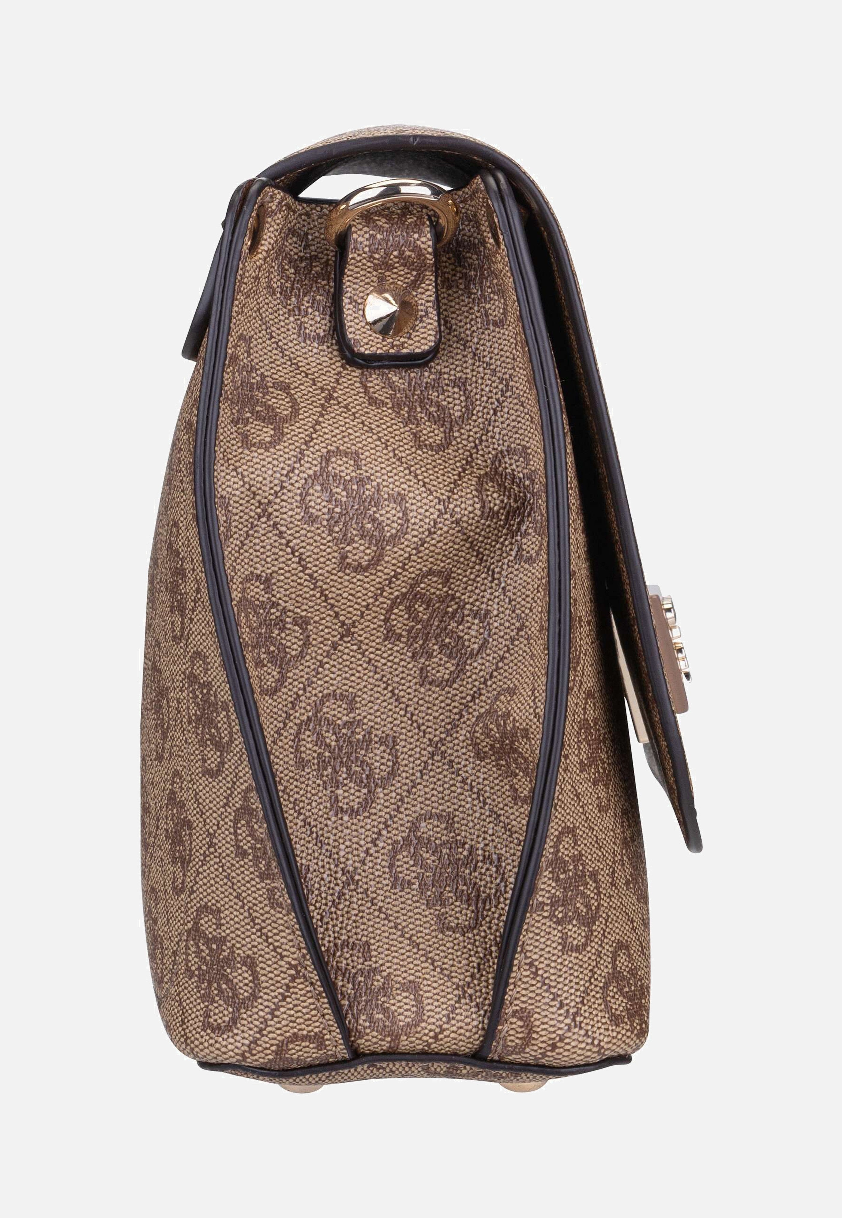 Guess Meridian II Flap CB 74200 Logo Latte Umhängetasche