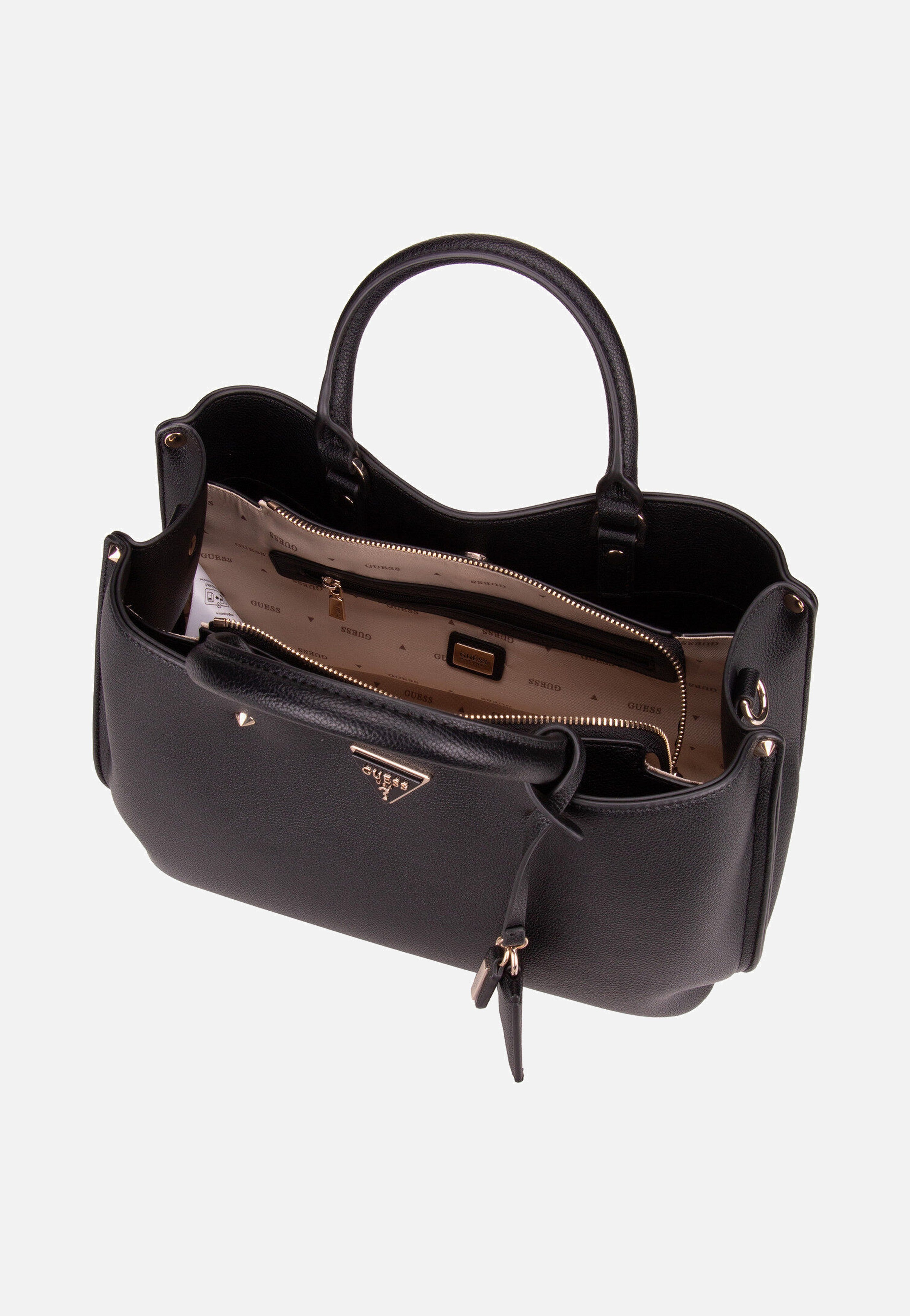 Guess Meridian II Girlfriend SAT 74060 Black Tote Bag