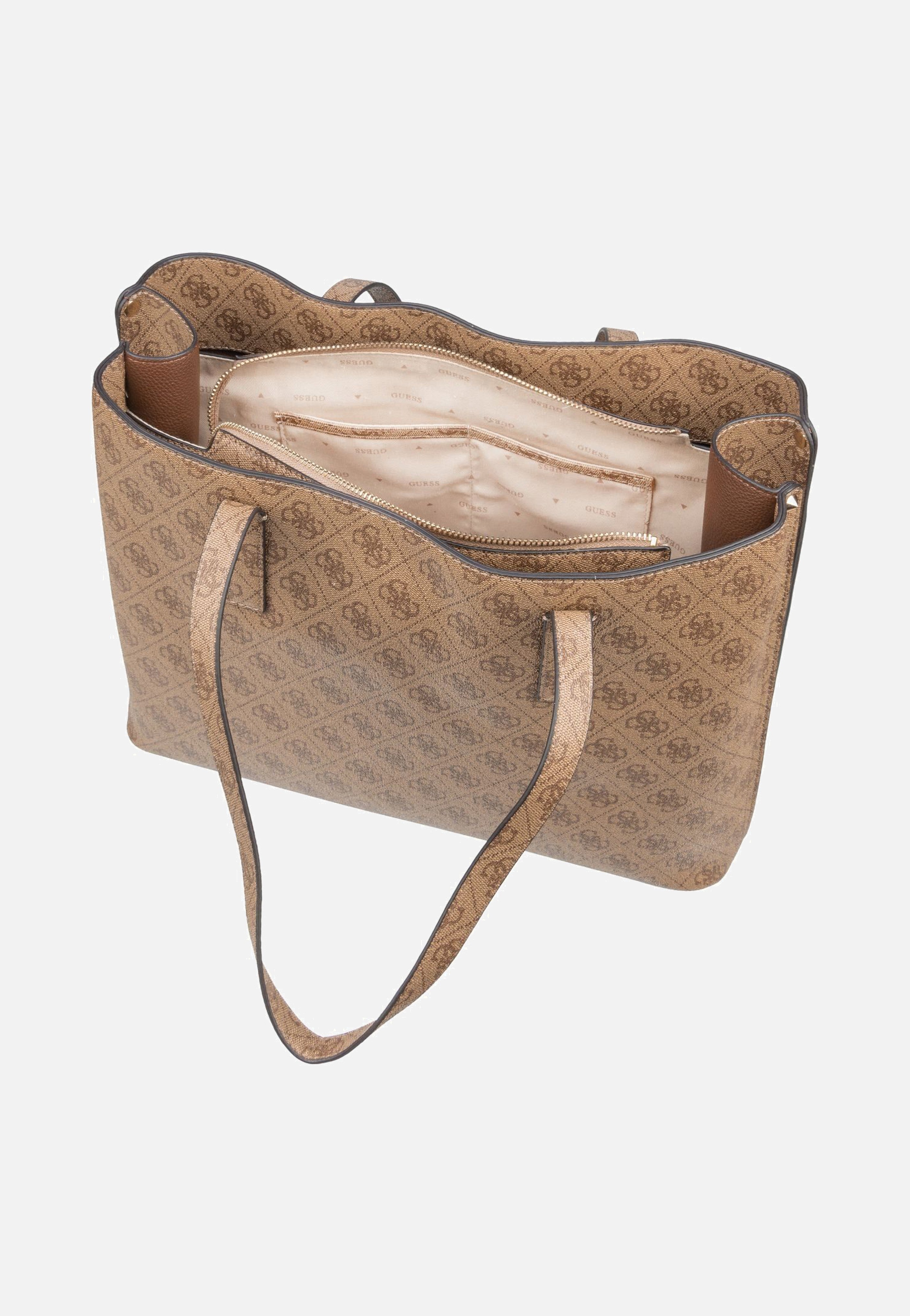 Guess Meridian II Girlfriend TO 74230 Logo Latte Shopper