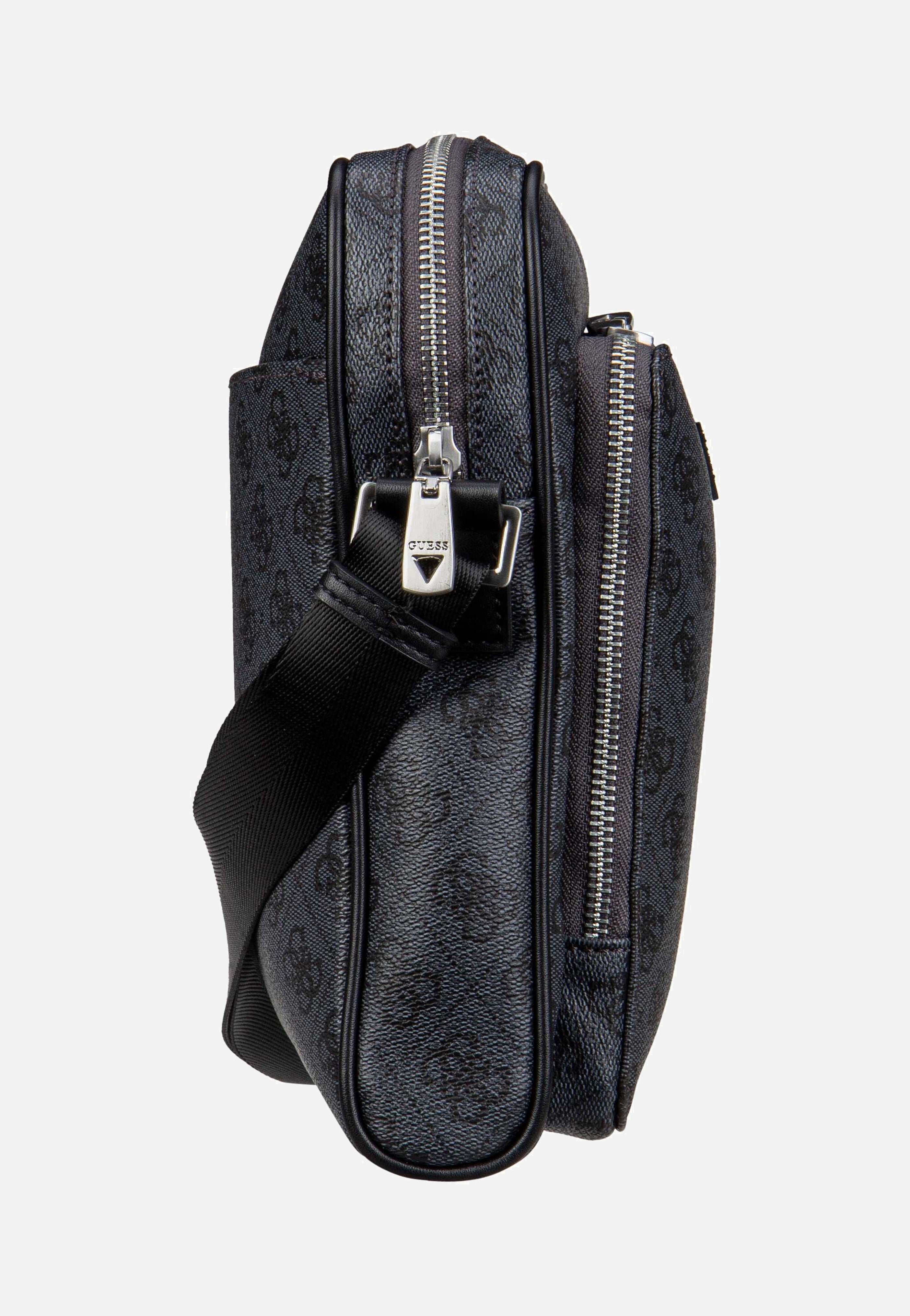 Guess Milano 4G Eco Top Zip Black Umhängetasche