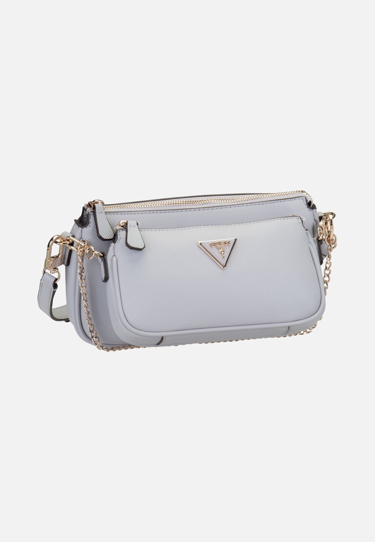 Guess Noelle Double Pouch ZG Lavendar Grey Umhängetasche