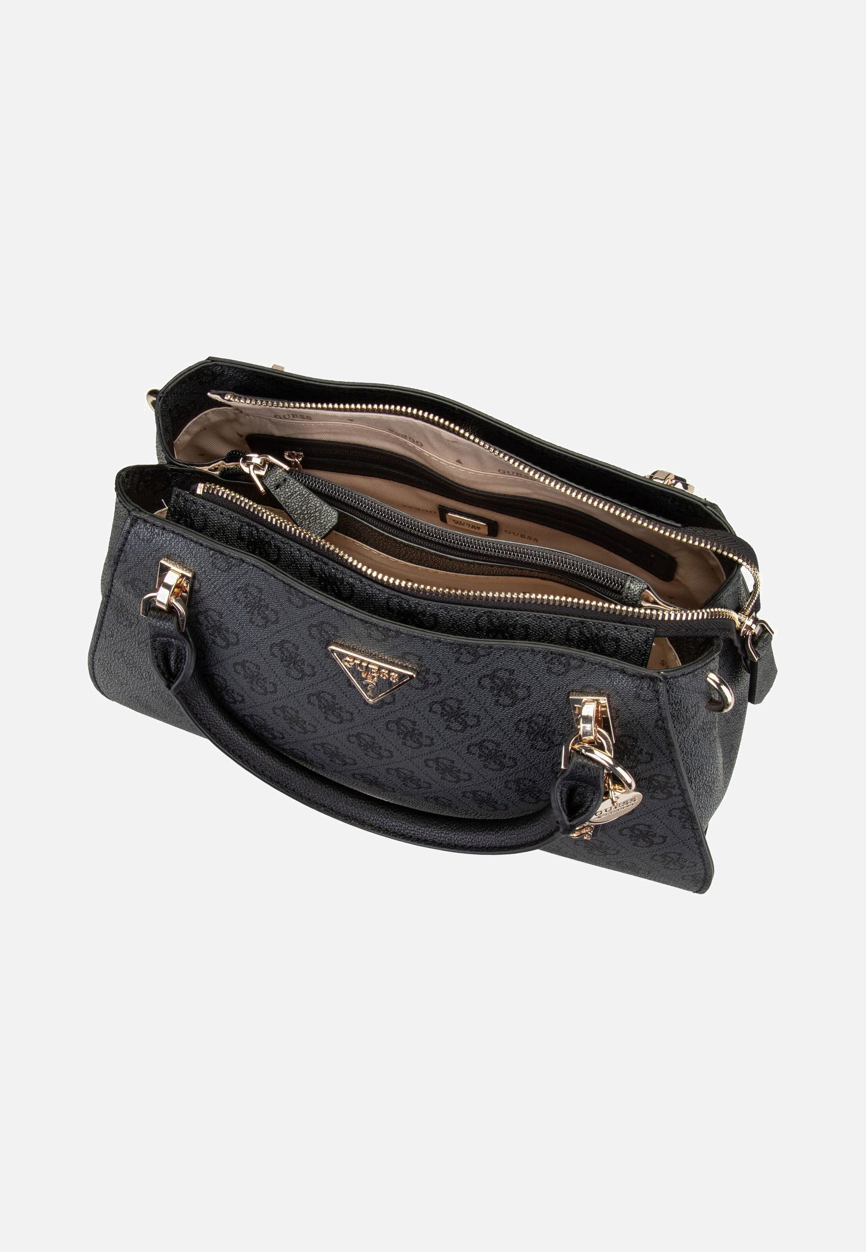 Guess Noelle II Luxury SAT 72070 Logo Coal Handle Bag