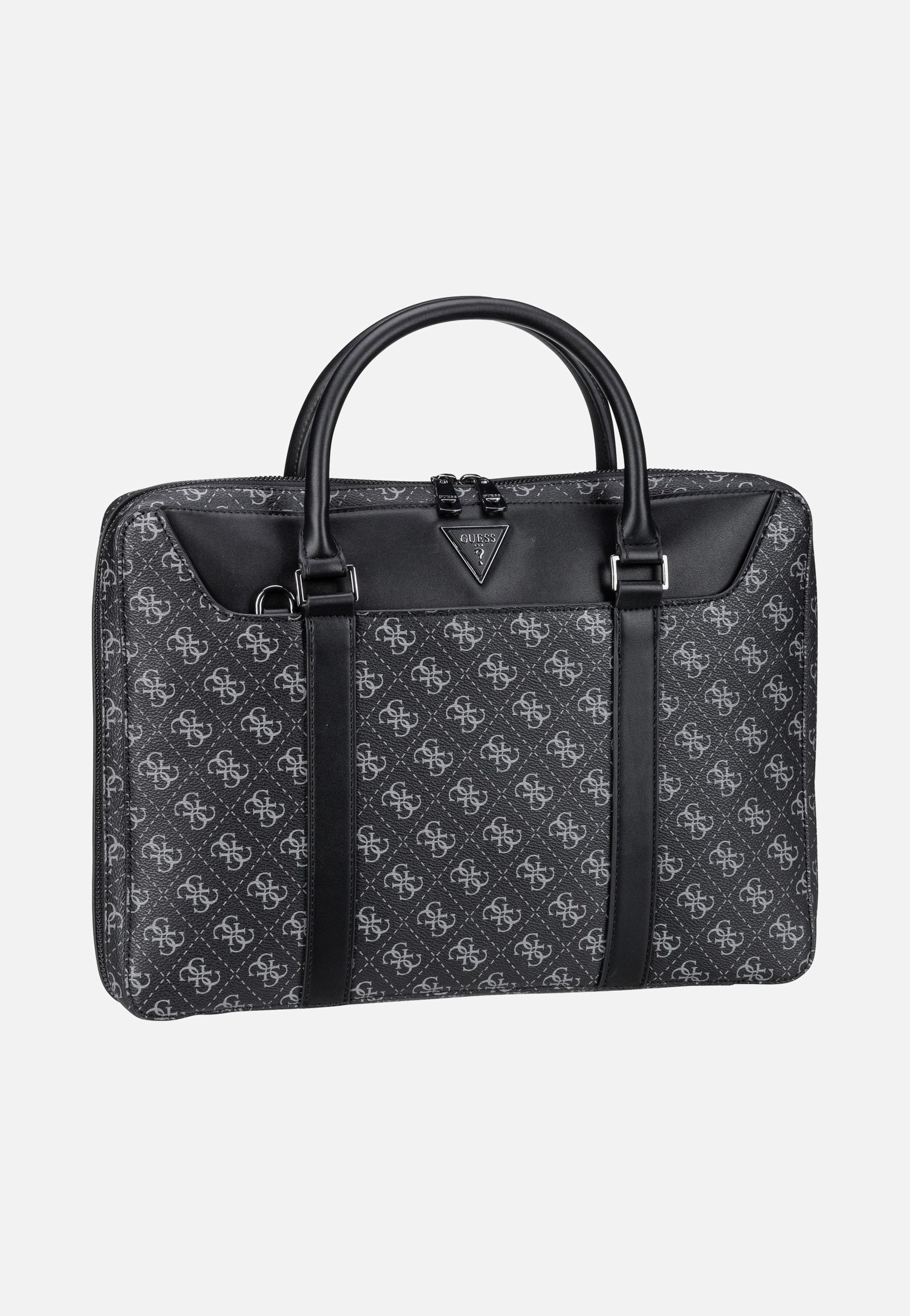 Guess Vezzola Eco Document Case Dark Black Aktentasche