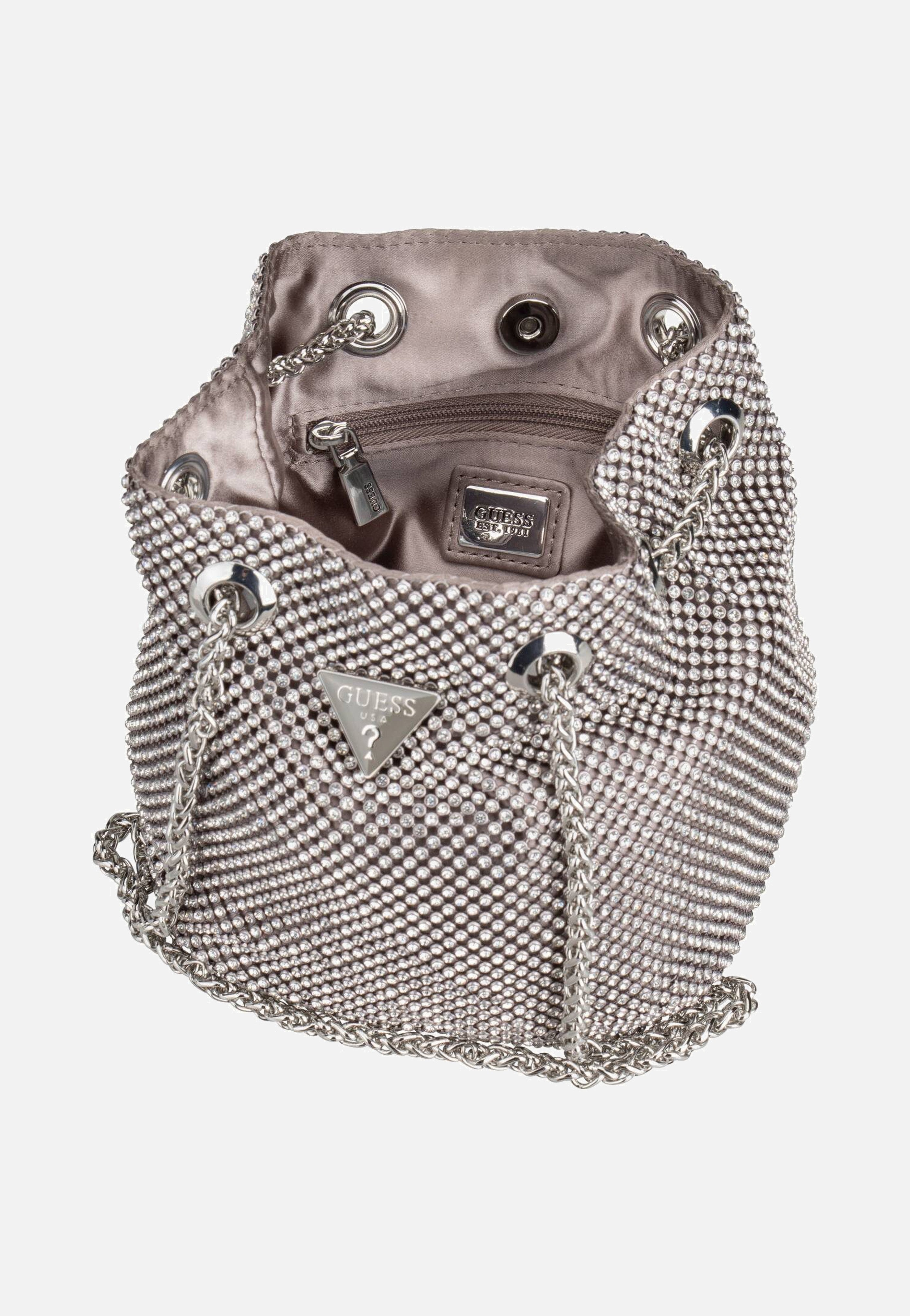 Guess Zalina Pouch 50750 Silver Evening Bag