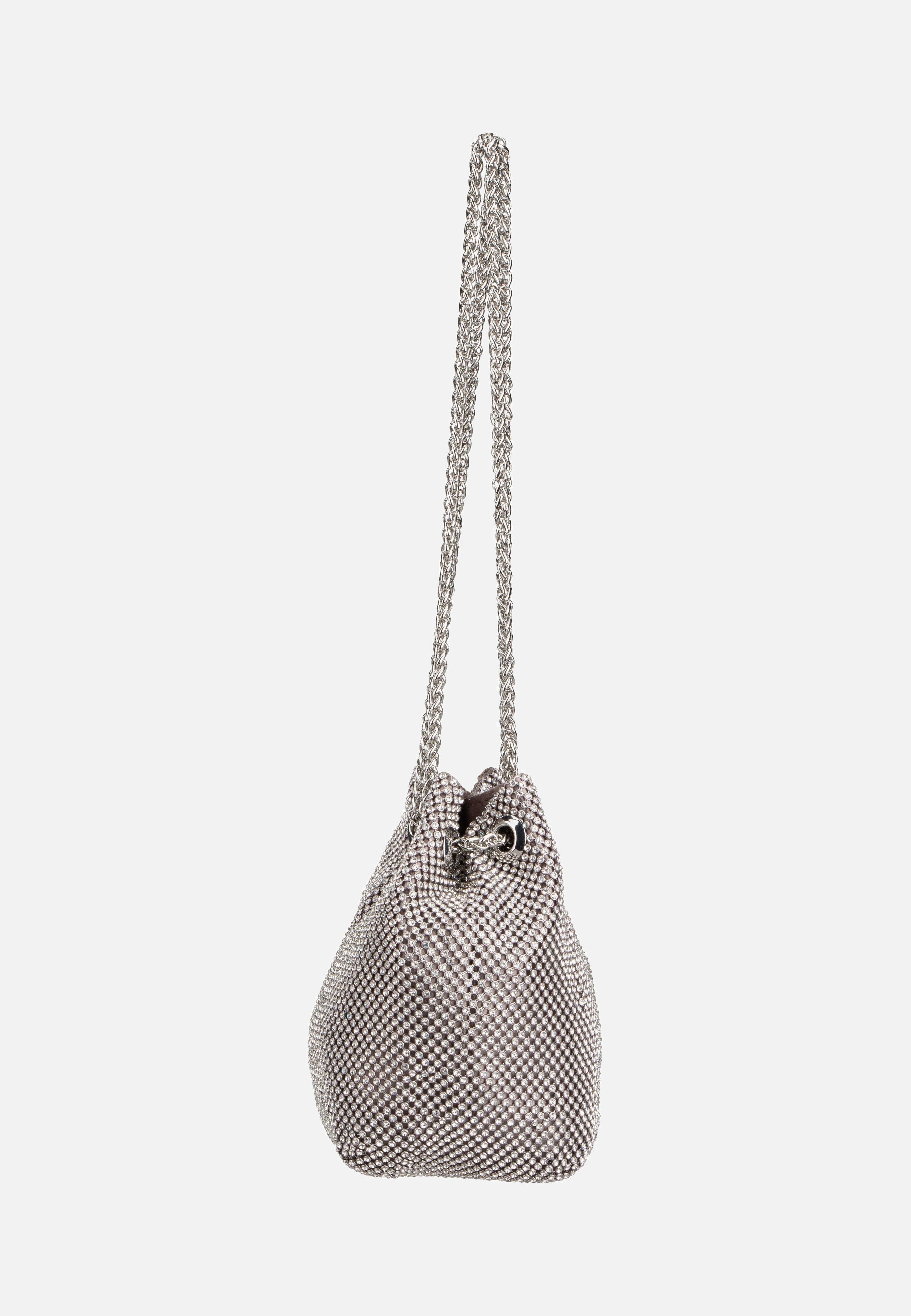 Guess Zalina Pouch 50750 Silver Evening Bag