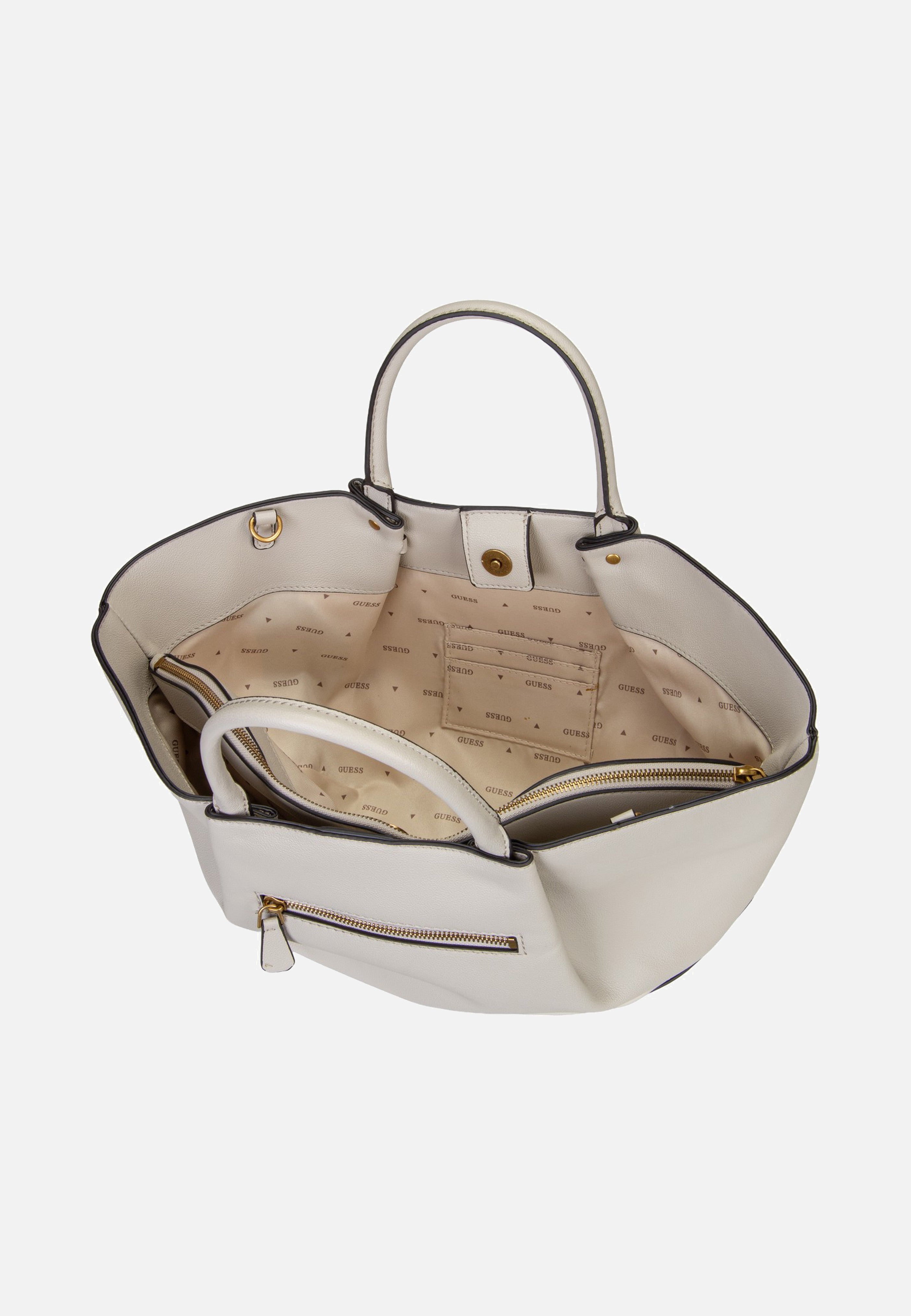 Guess Allegra Girlfriend 37060 Bone Satchel