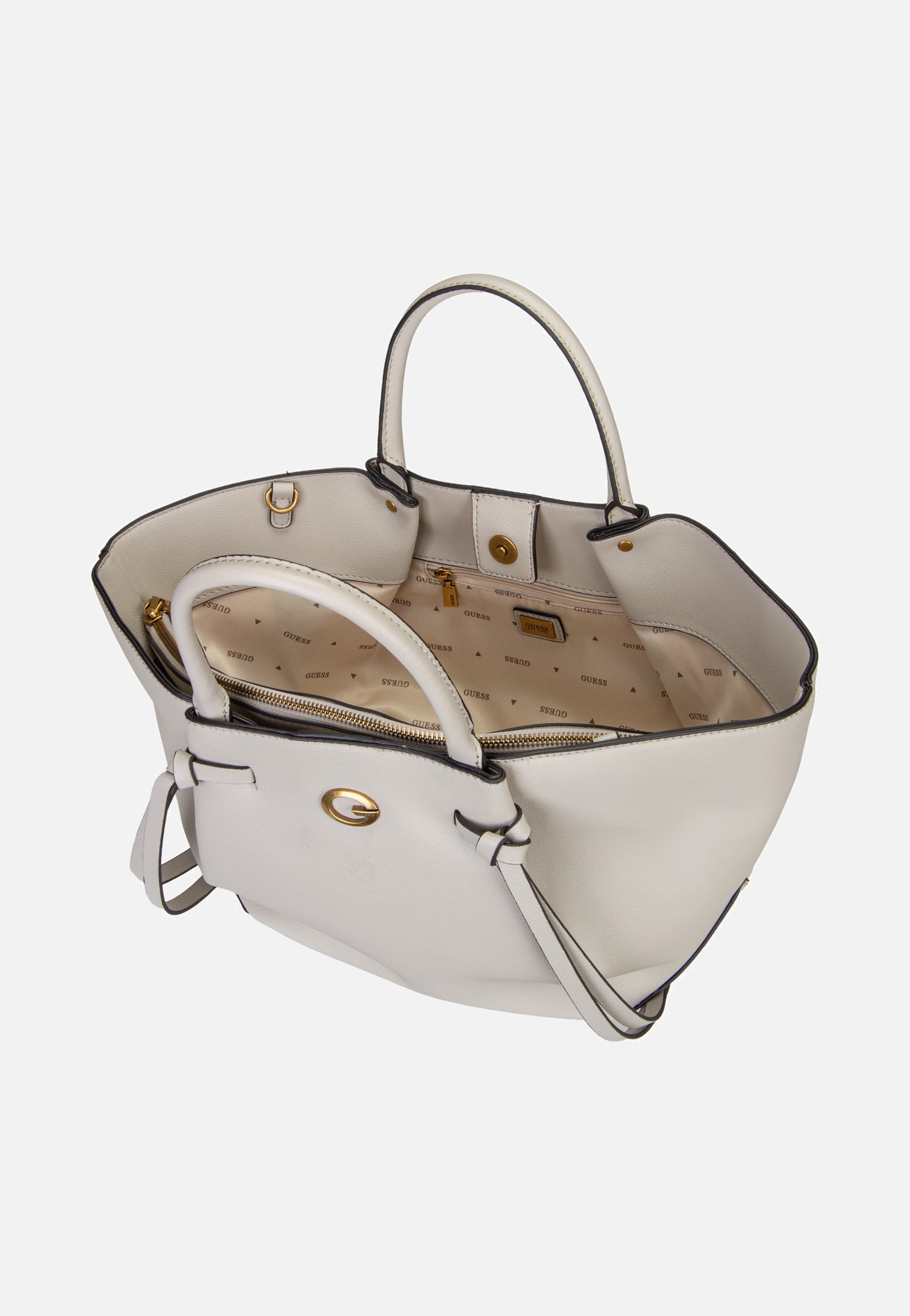 Guess Allegra Girlfriend 37060 Bone Satchel