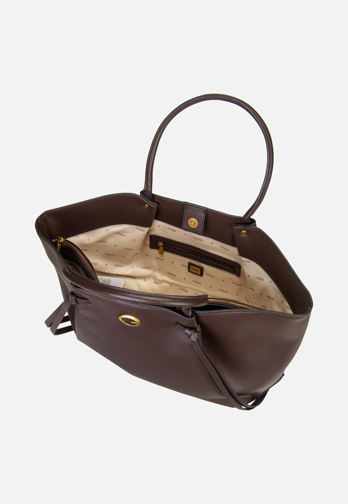 Guess Allegra Girlfriend 37230 Brown Tote Bag