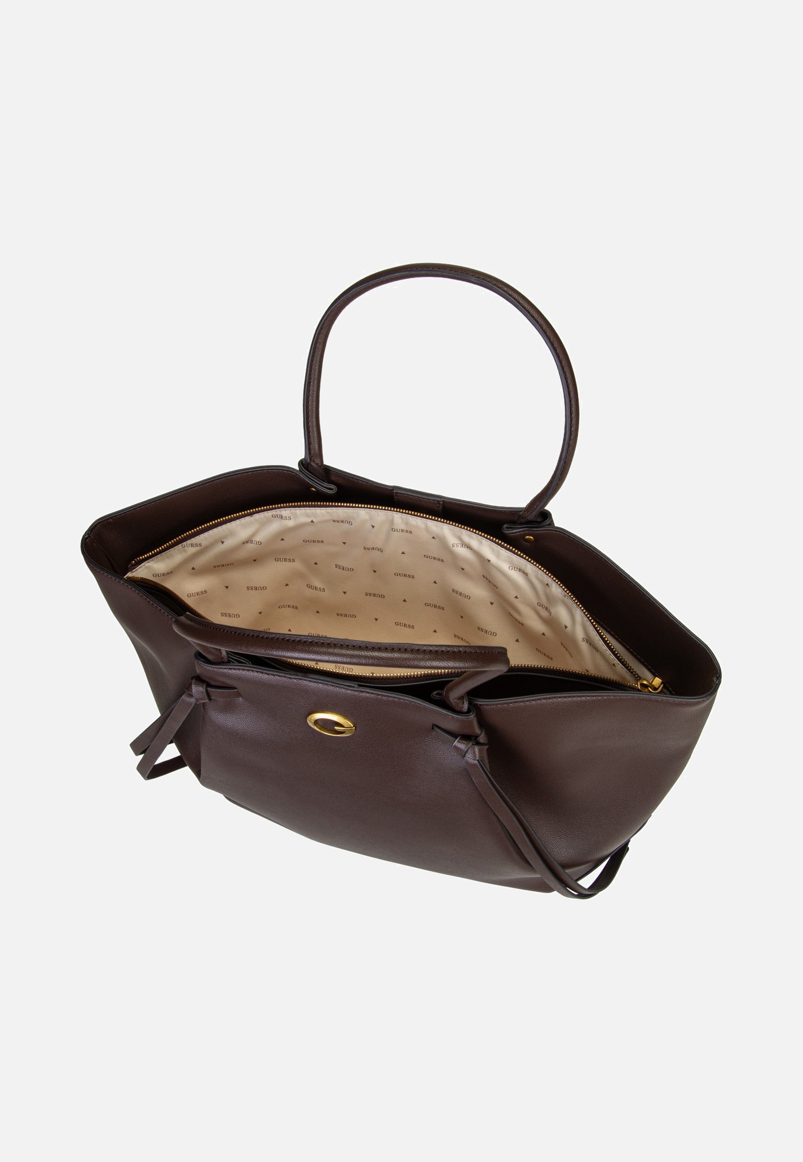 Guess Allegra Girlfriend 37230 Brown Tote Bag