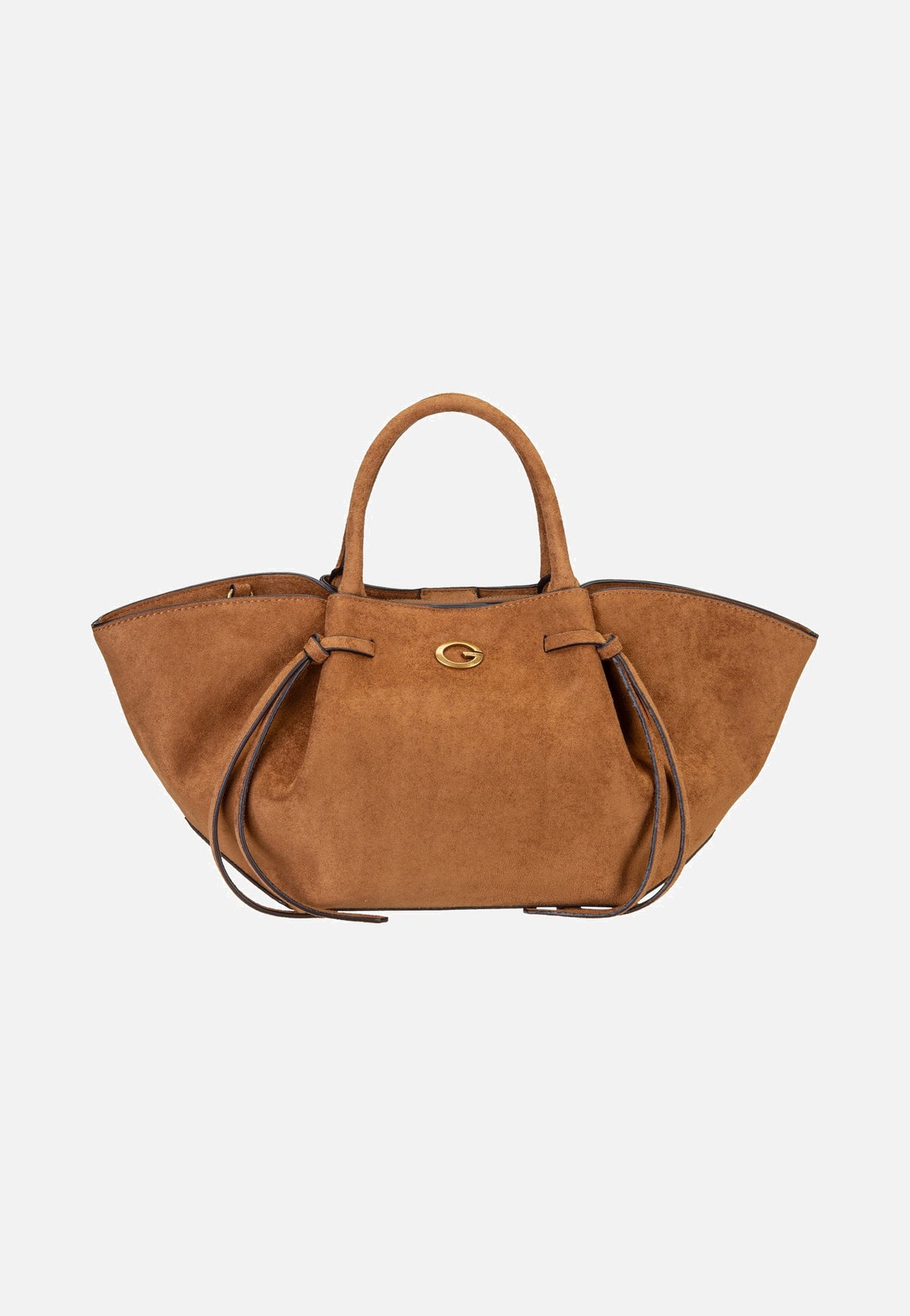 Guess Allegra Girlfriend Suede 37060 Cognac Satchel