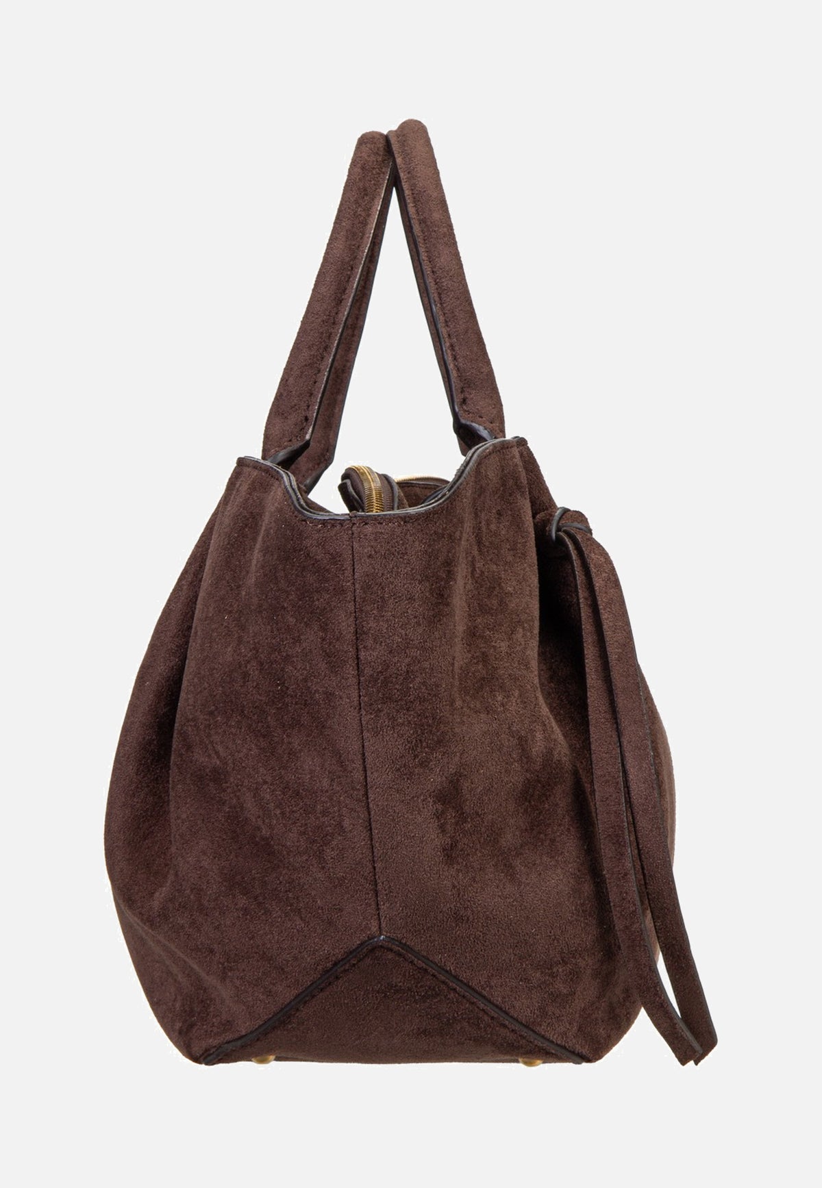 Guess Allegra Girlfriend Suede 37060 Espresso Satchel