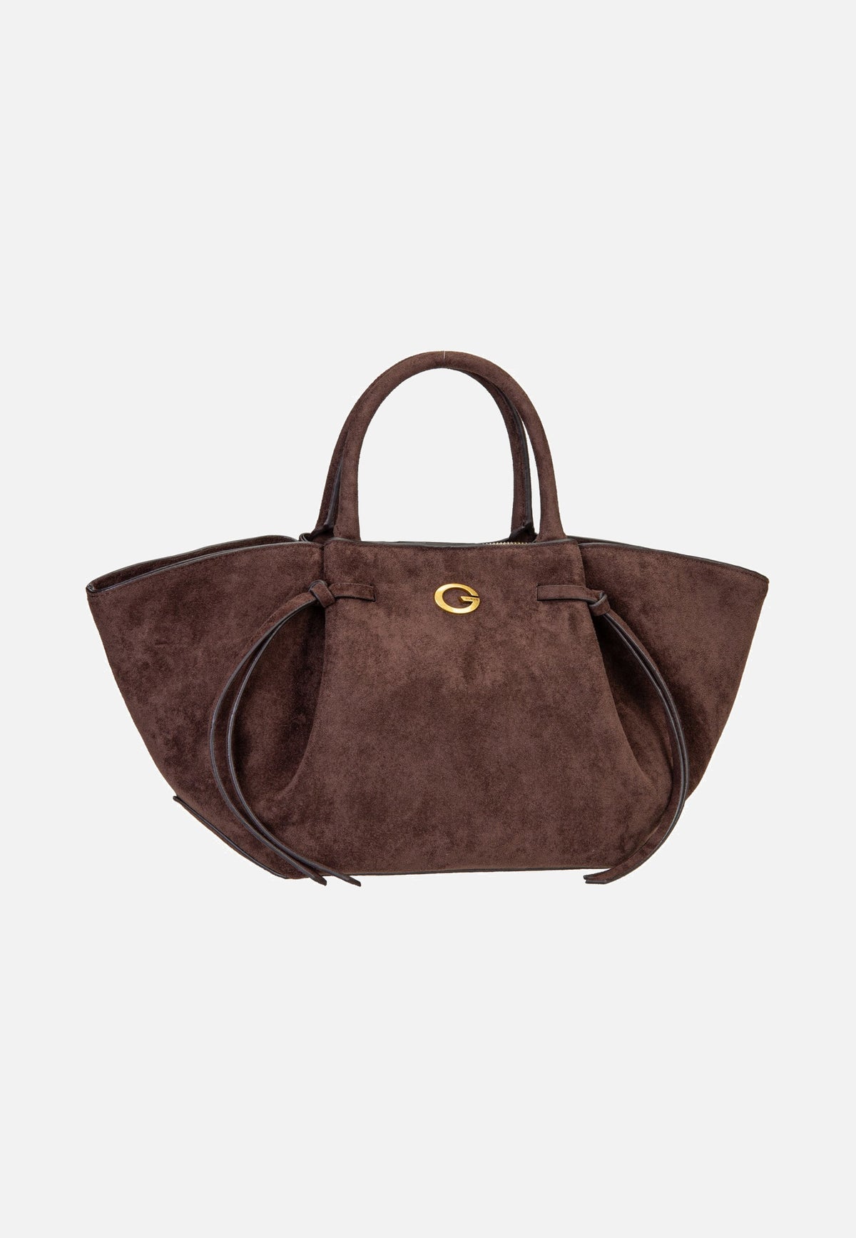 Guess Allegra Girlfriend Suede 37060 Espresso Satchel