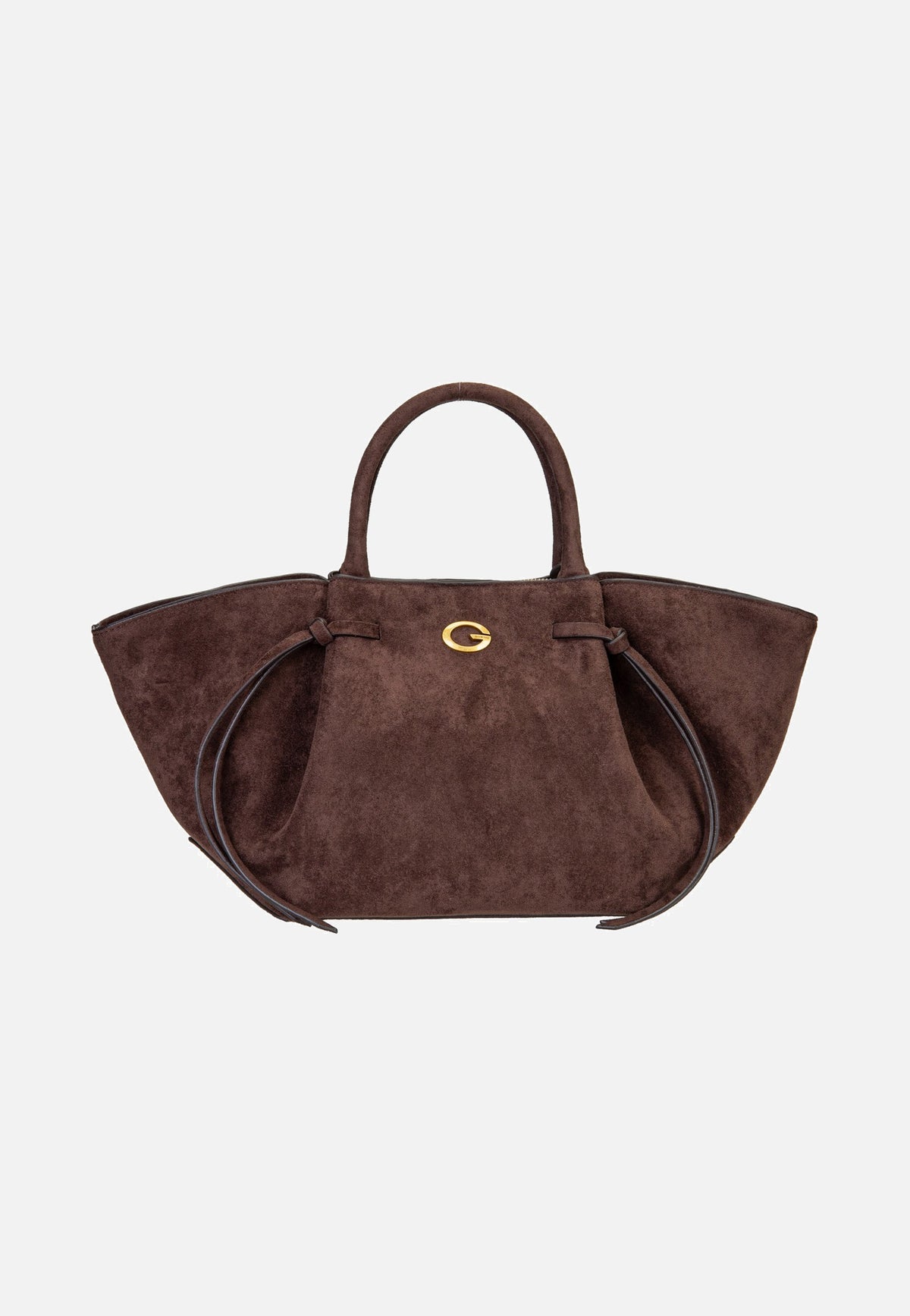 Guess Allegra Girlfriend Suede 37060 Espresso Satchel